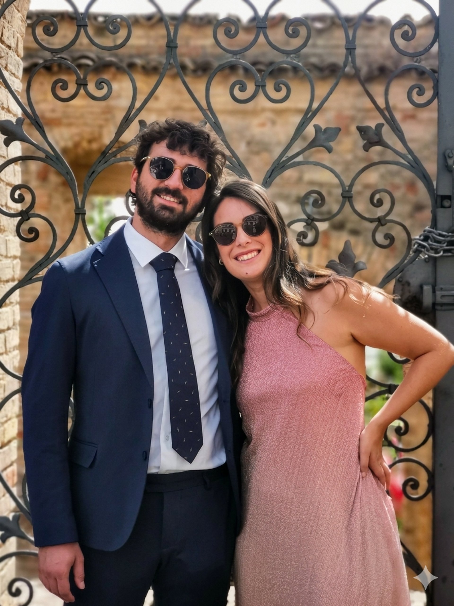 couple wearing silver-colored rings