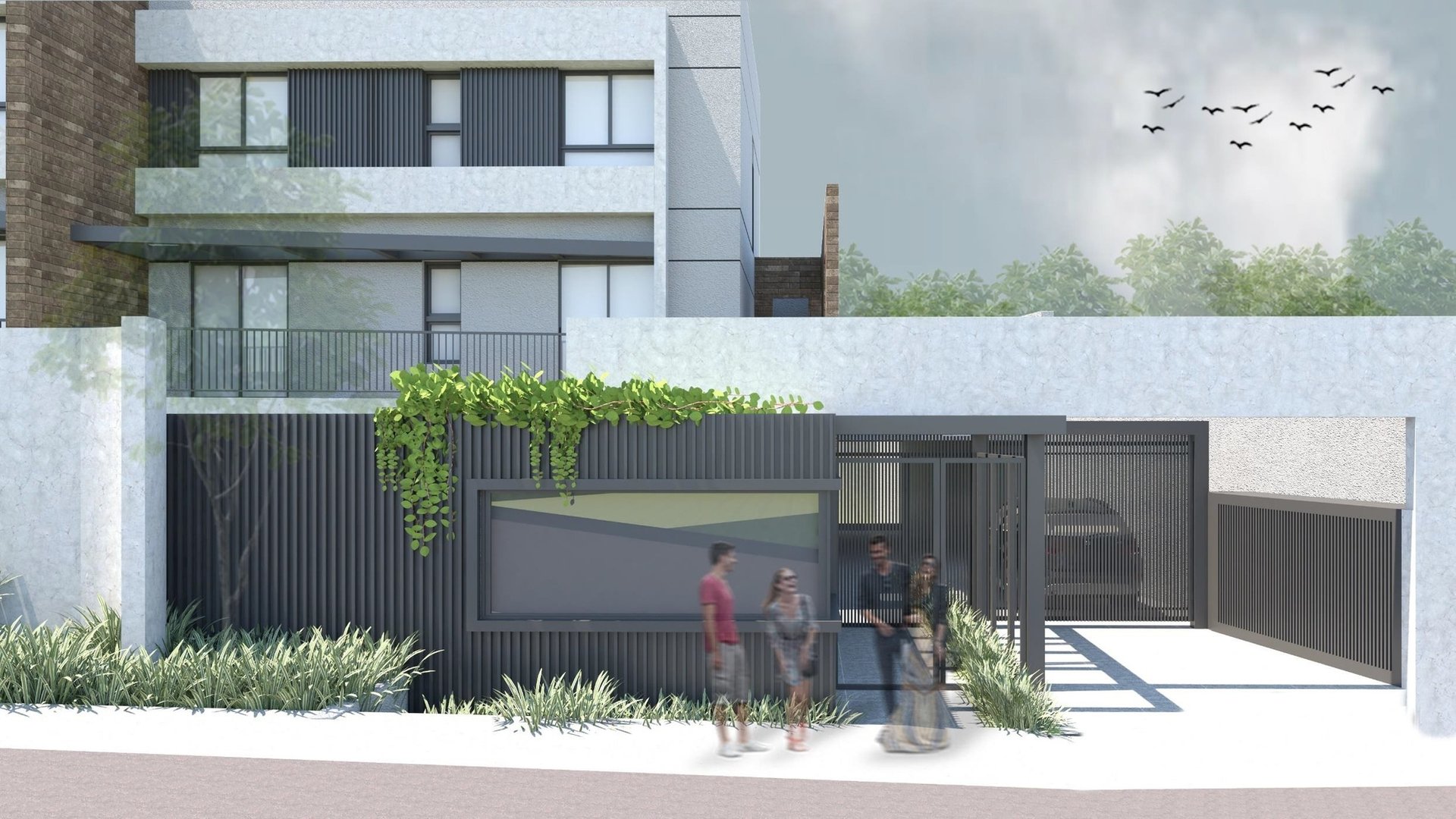 a woman sitting at a table writing on a piece of paper