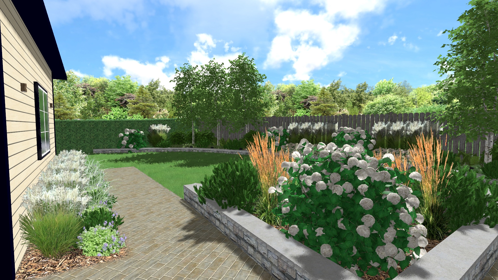 sodoidile.lt sklypo apželdinimo vizualizacija