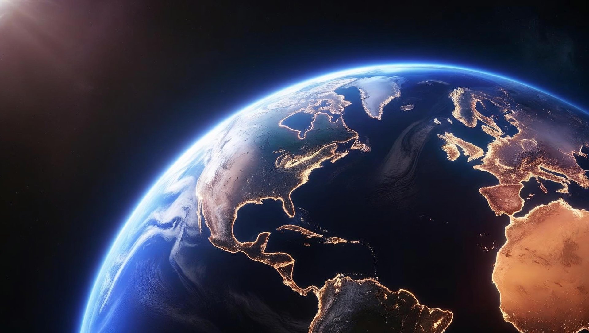 a planet in space
