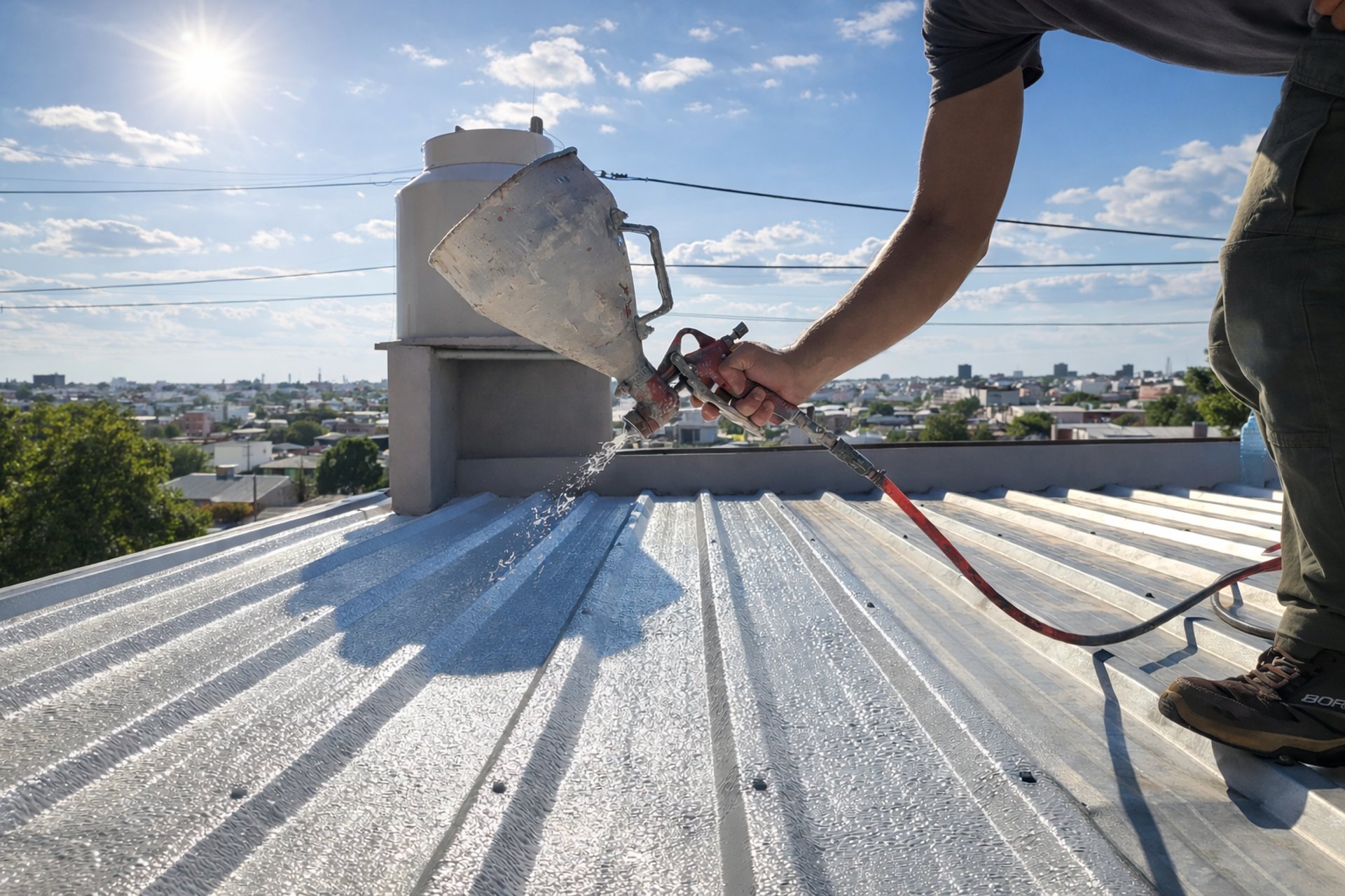 an abstract photo of a curved building with a blue sky in the background
