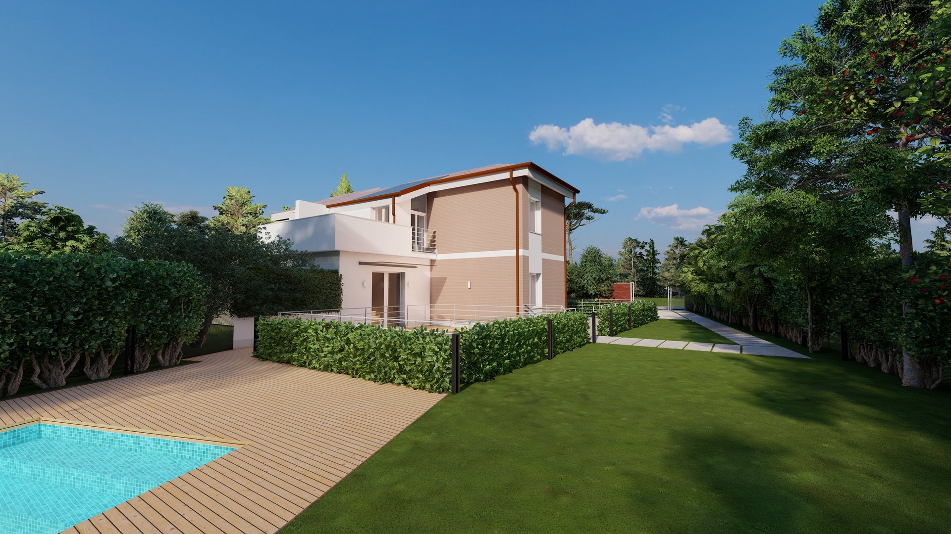 Villa "La Falconella" vista dal giardino