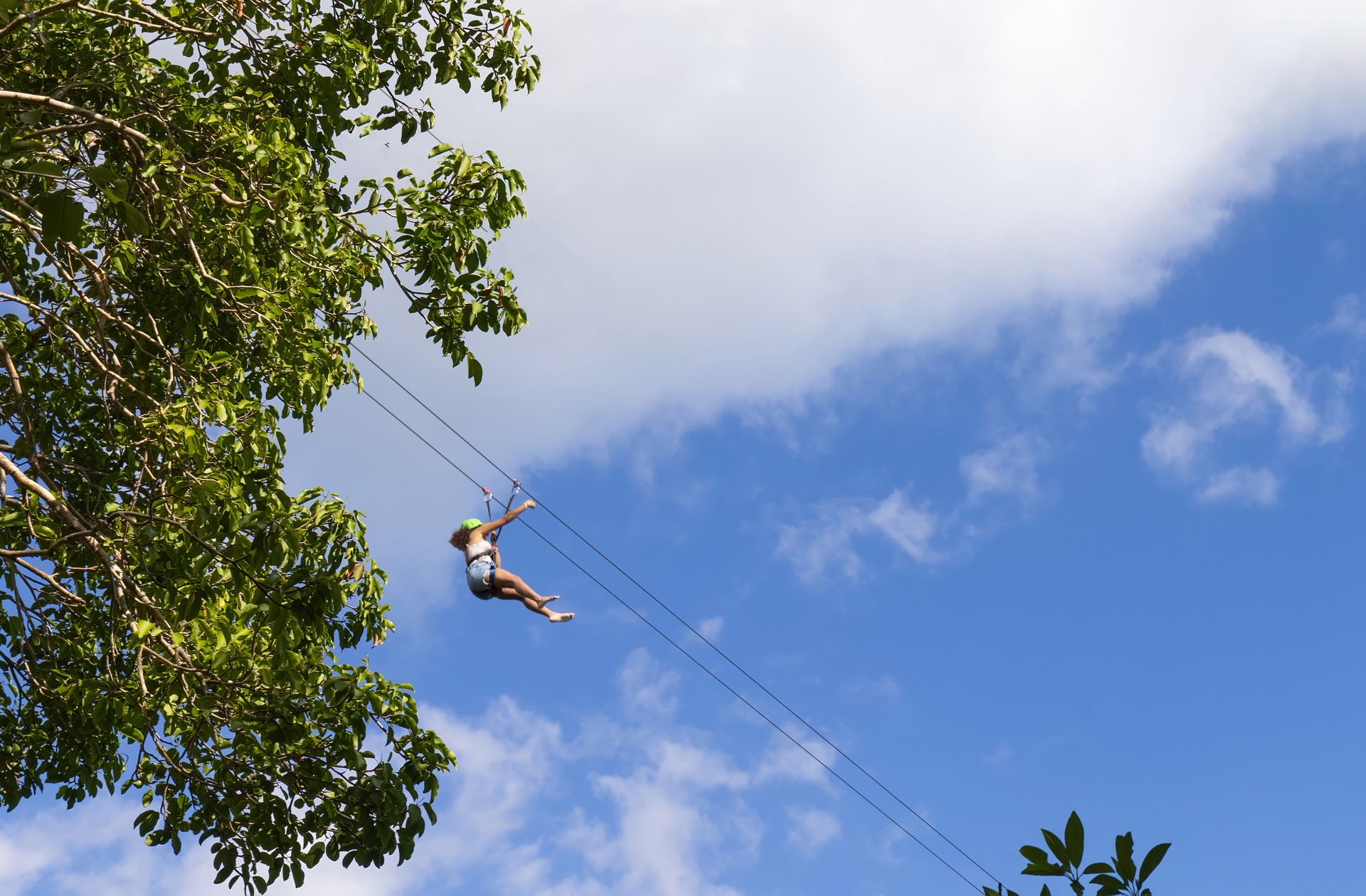 Ziplining adventure through the treetops in the Dominican Republic