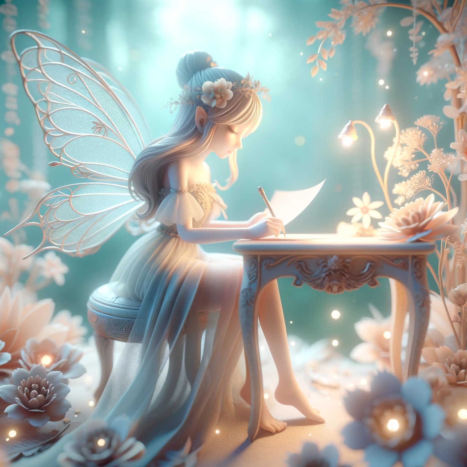 beauty fairy write a letter to send