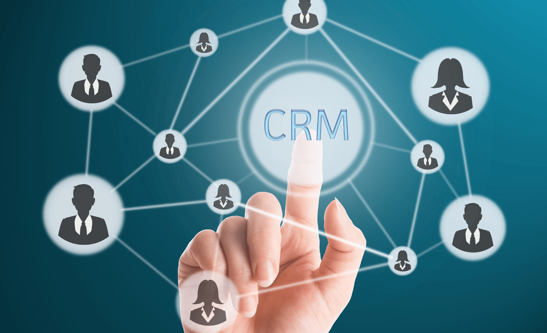 Graph illustrating company-client relationships