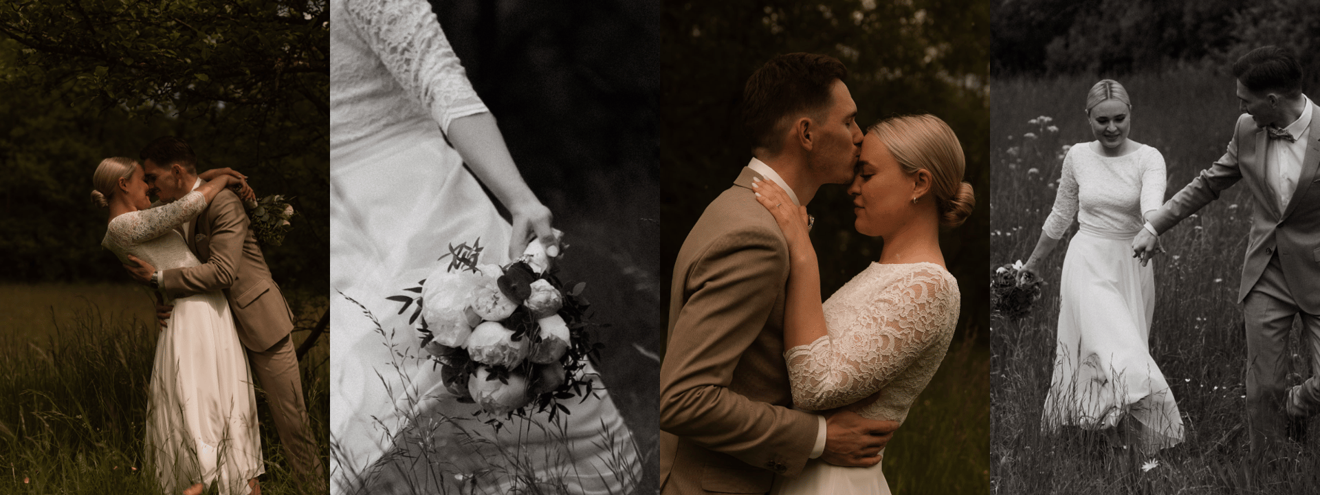 Hochzeitsfotograf Wien - dokumentarische Hochzeitsbegleitung vintage warmer Stil Spitzen Kleid Sophie Sara Fotografie