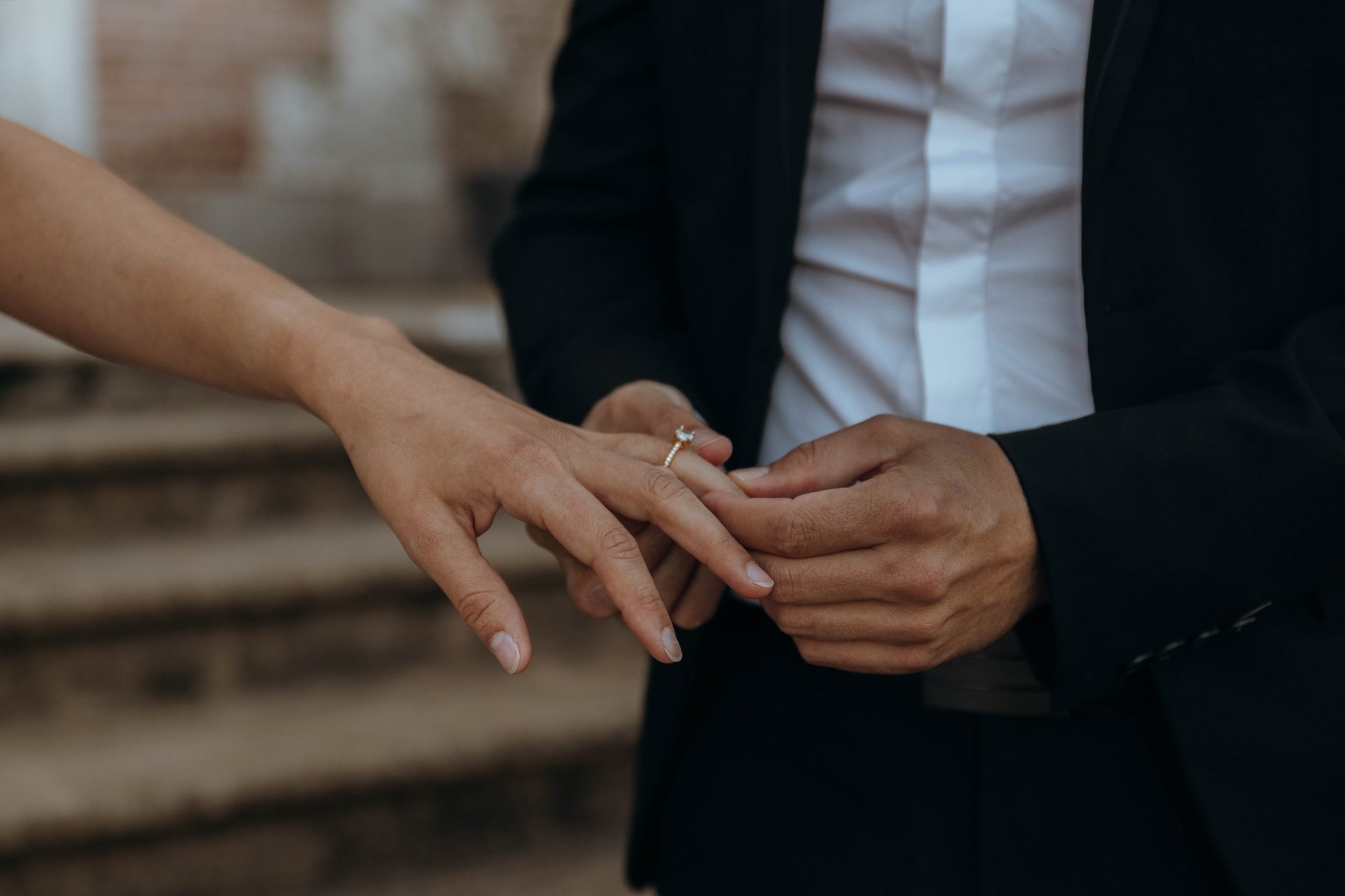 an abstract photo of a curved building with a blue sky in the background