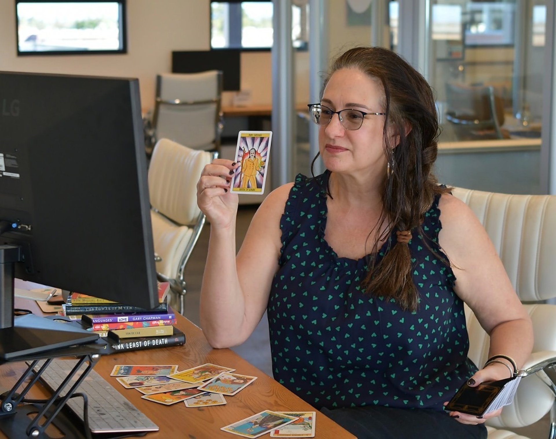 an abstract photo of a curved building with a blue sky in the background