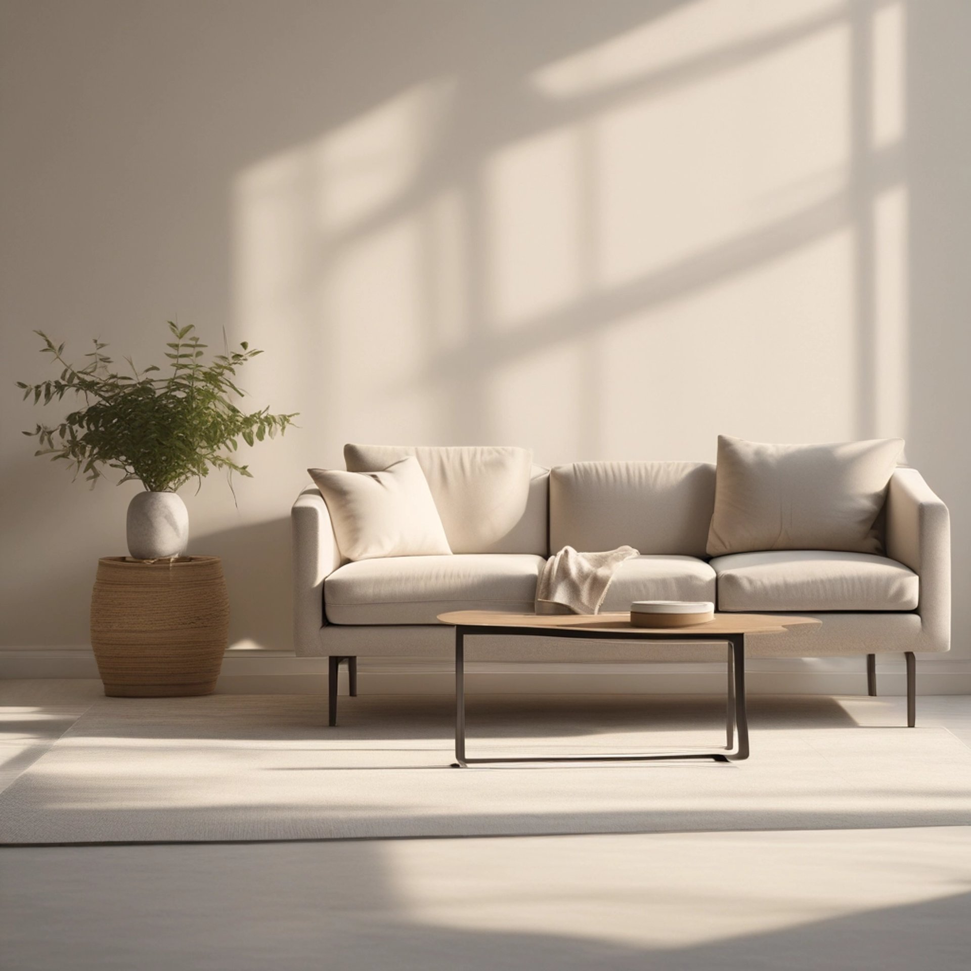 white desk lamp beside green plant