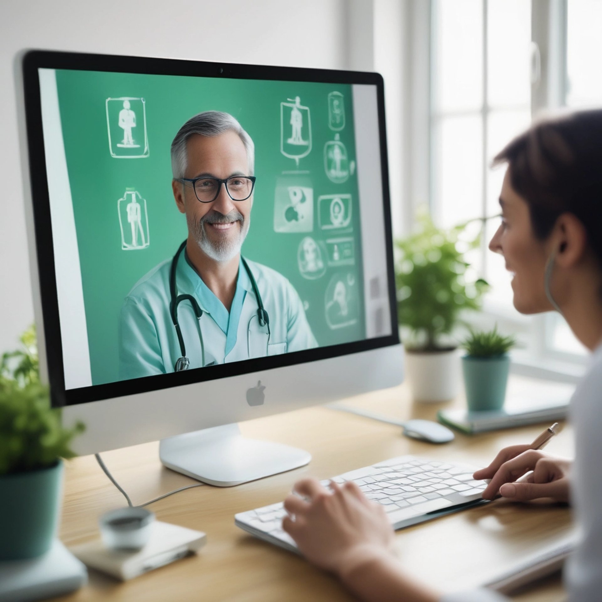 gray computer monitor