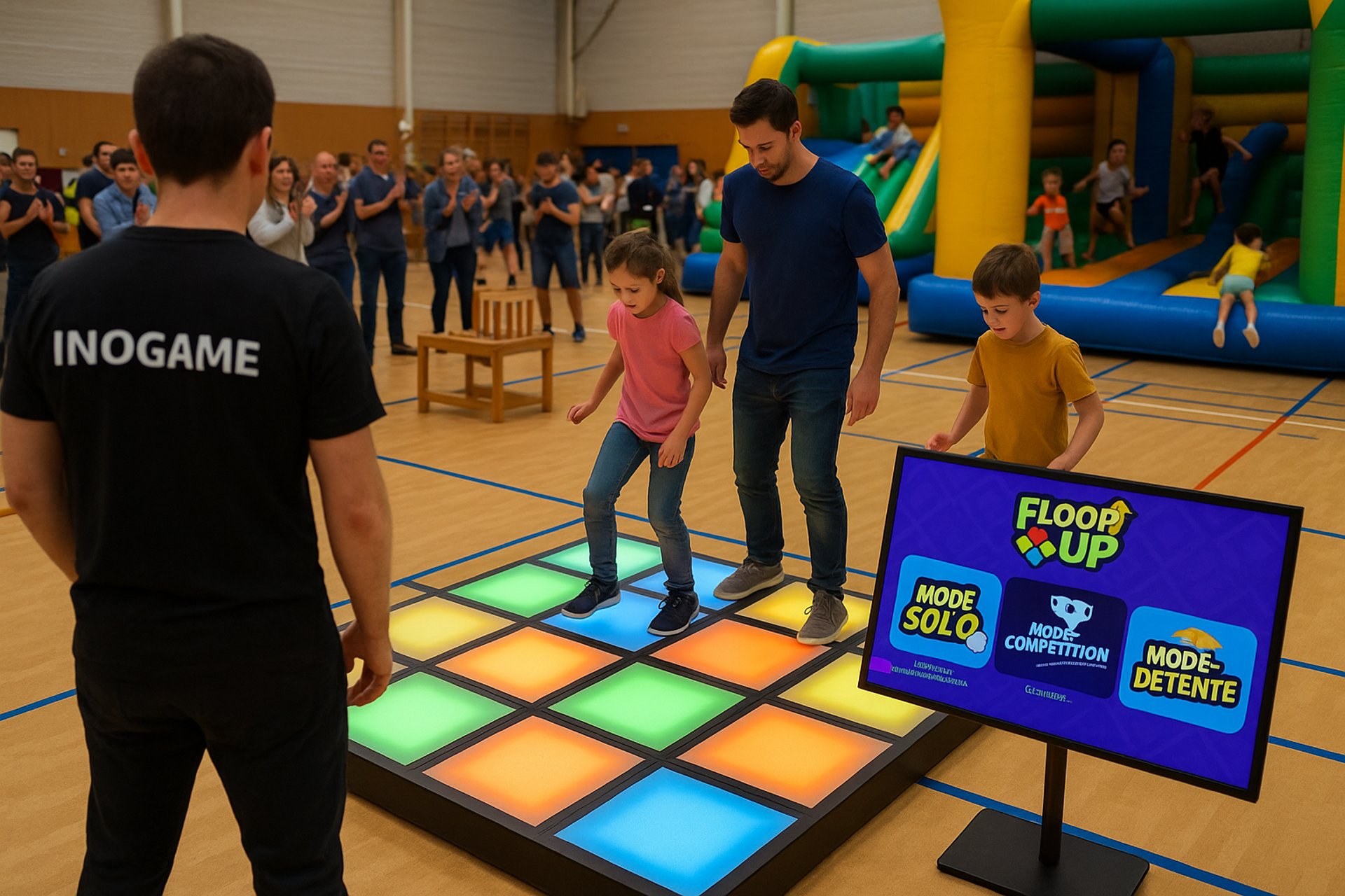 Animation sol led interactif