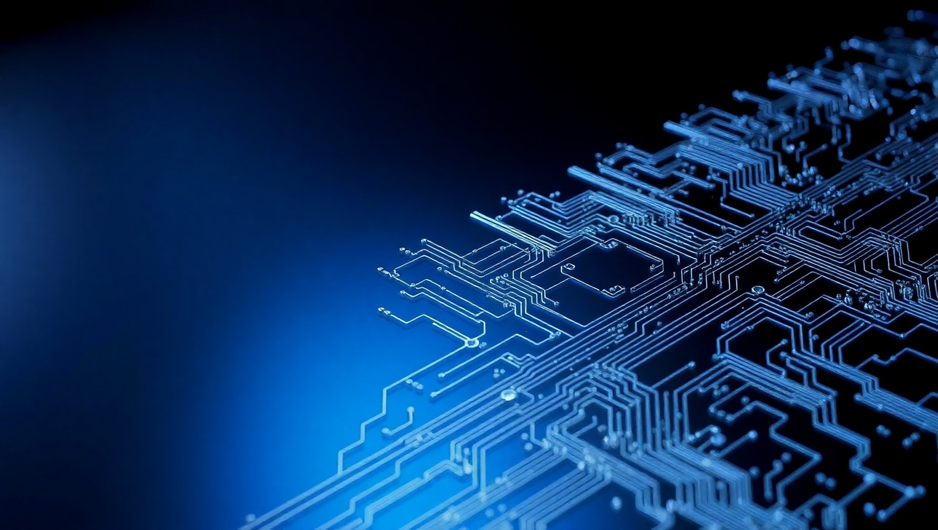 blue circuit board