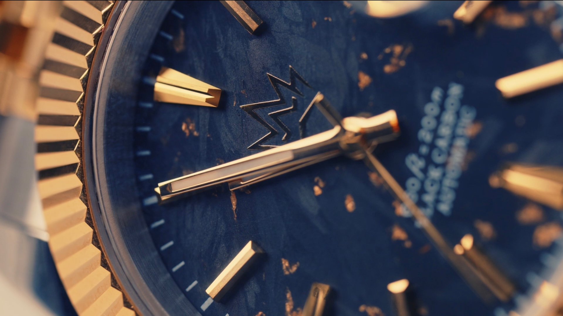 an abstract photo of a curved building with a blue sky in the background