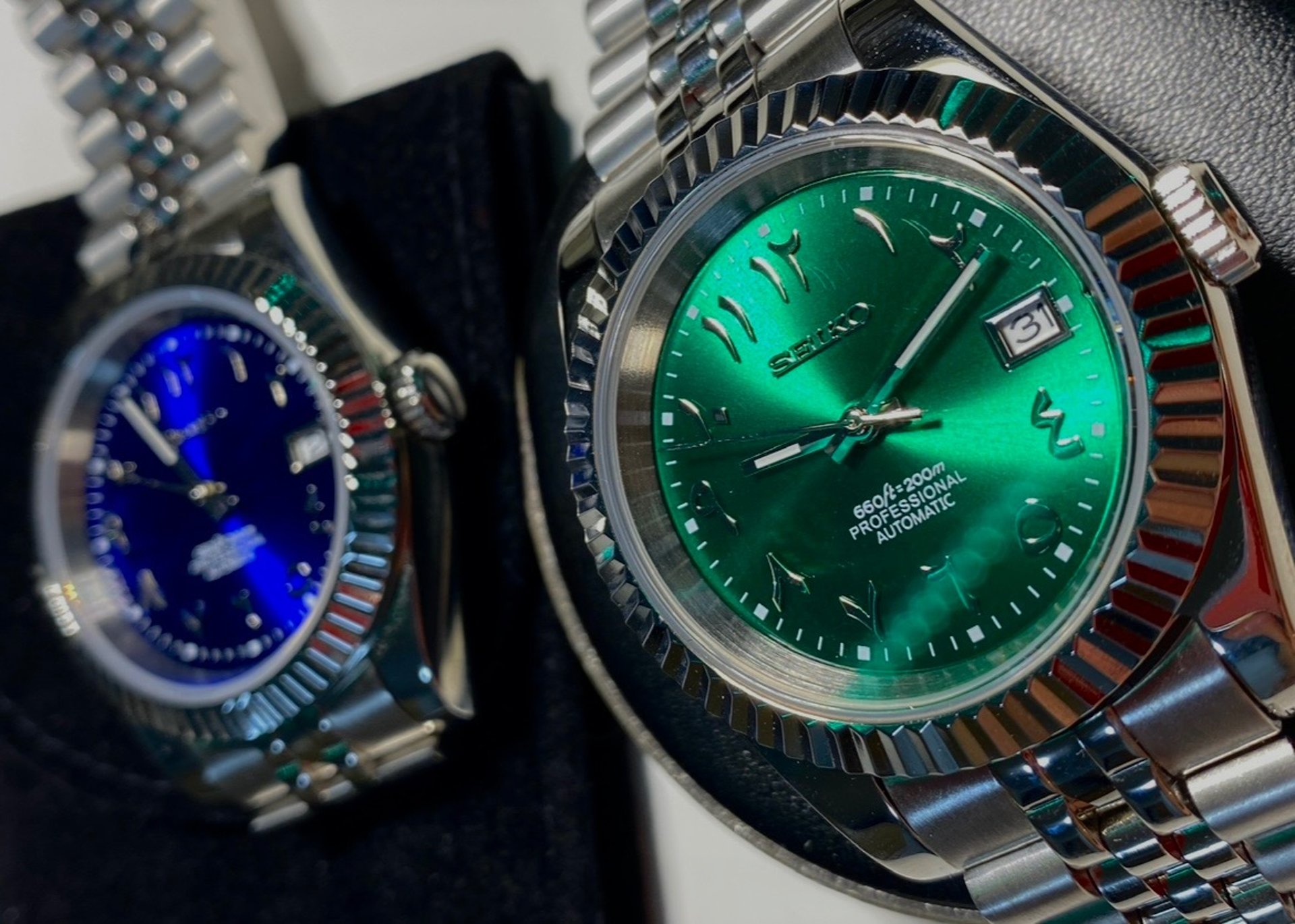 an abstract photo of a curved building with a blue sky in the background