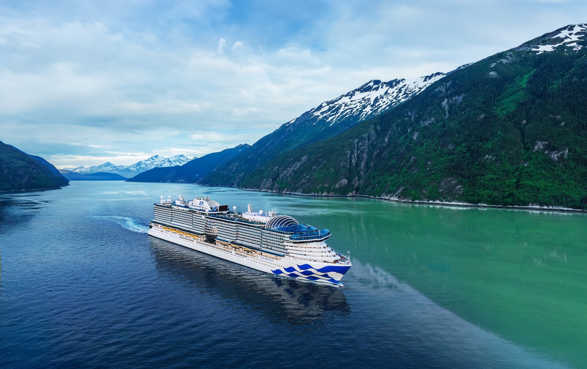 white cruise ship]