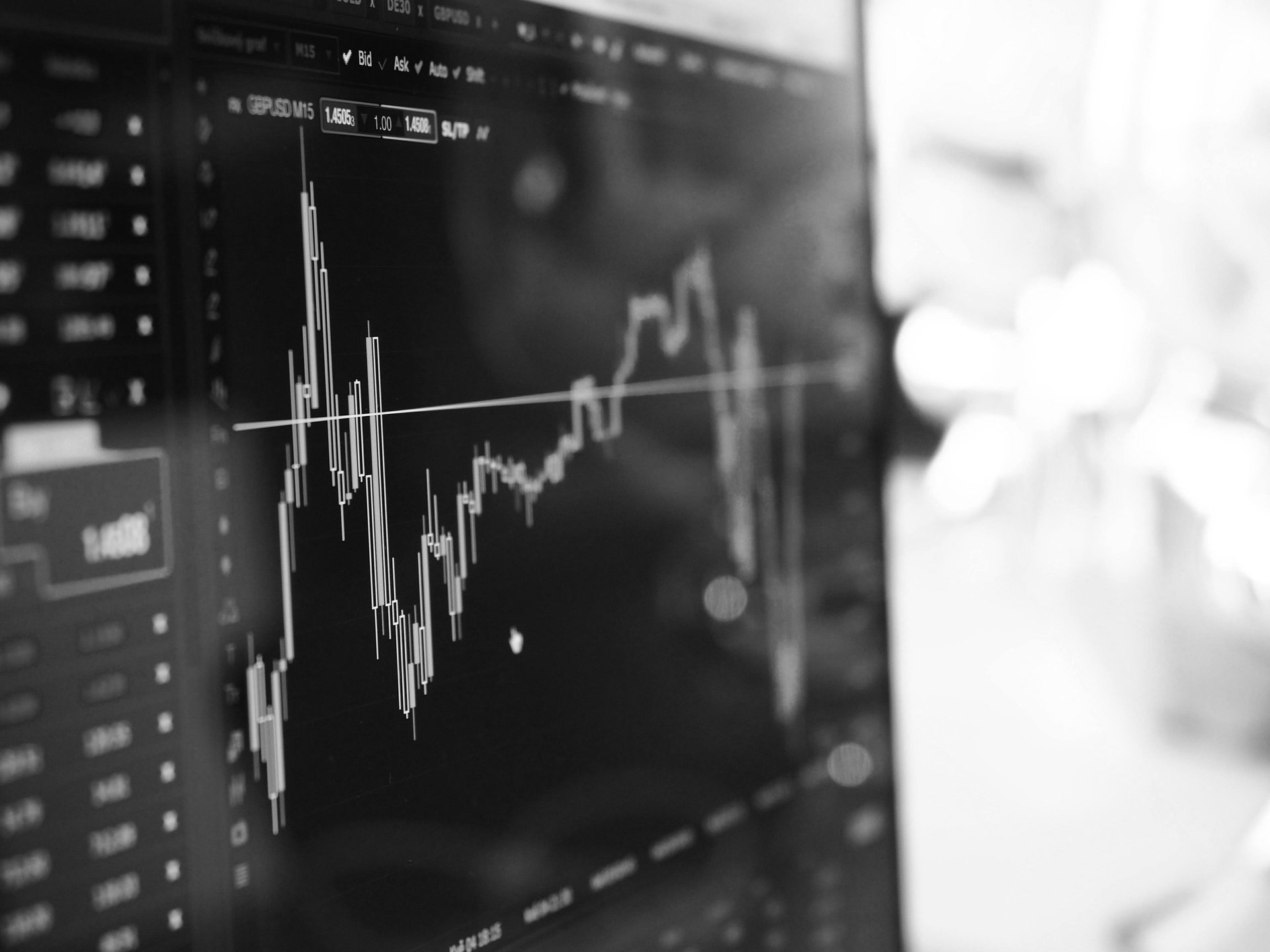 black flat screen computer monitor