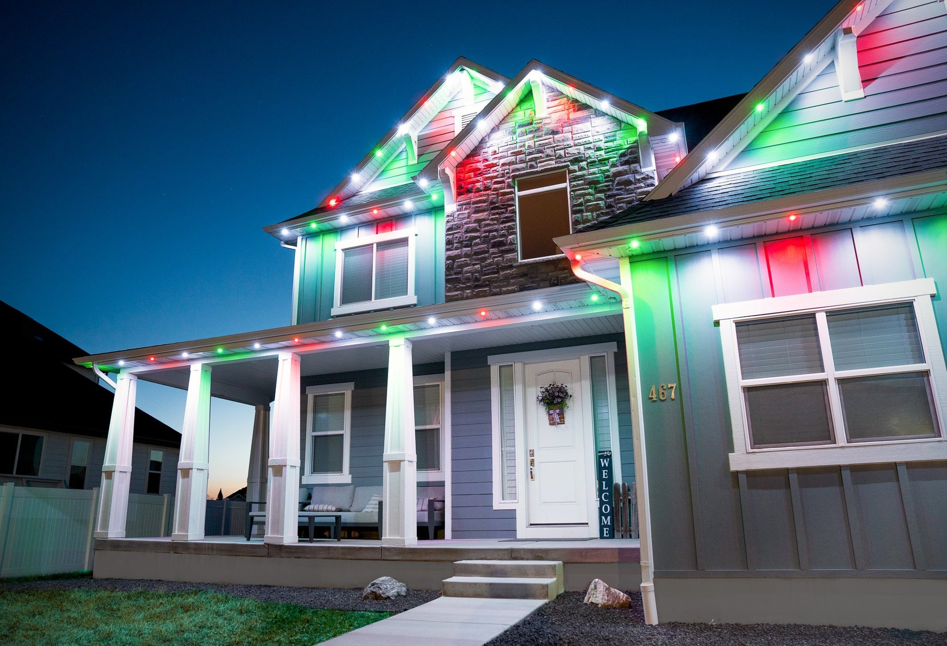 white and brown concrete house