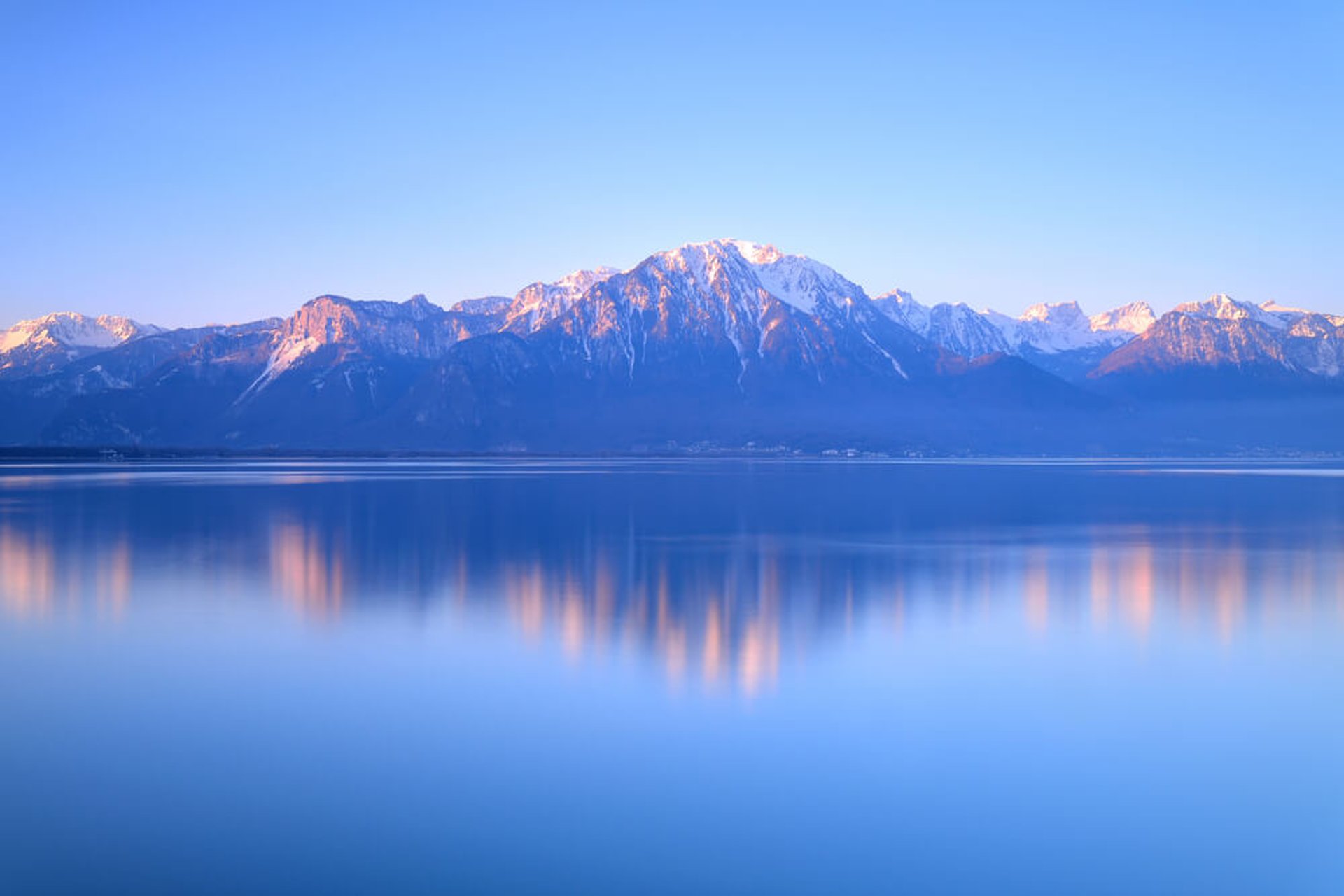 mountain range under blue sky