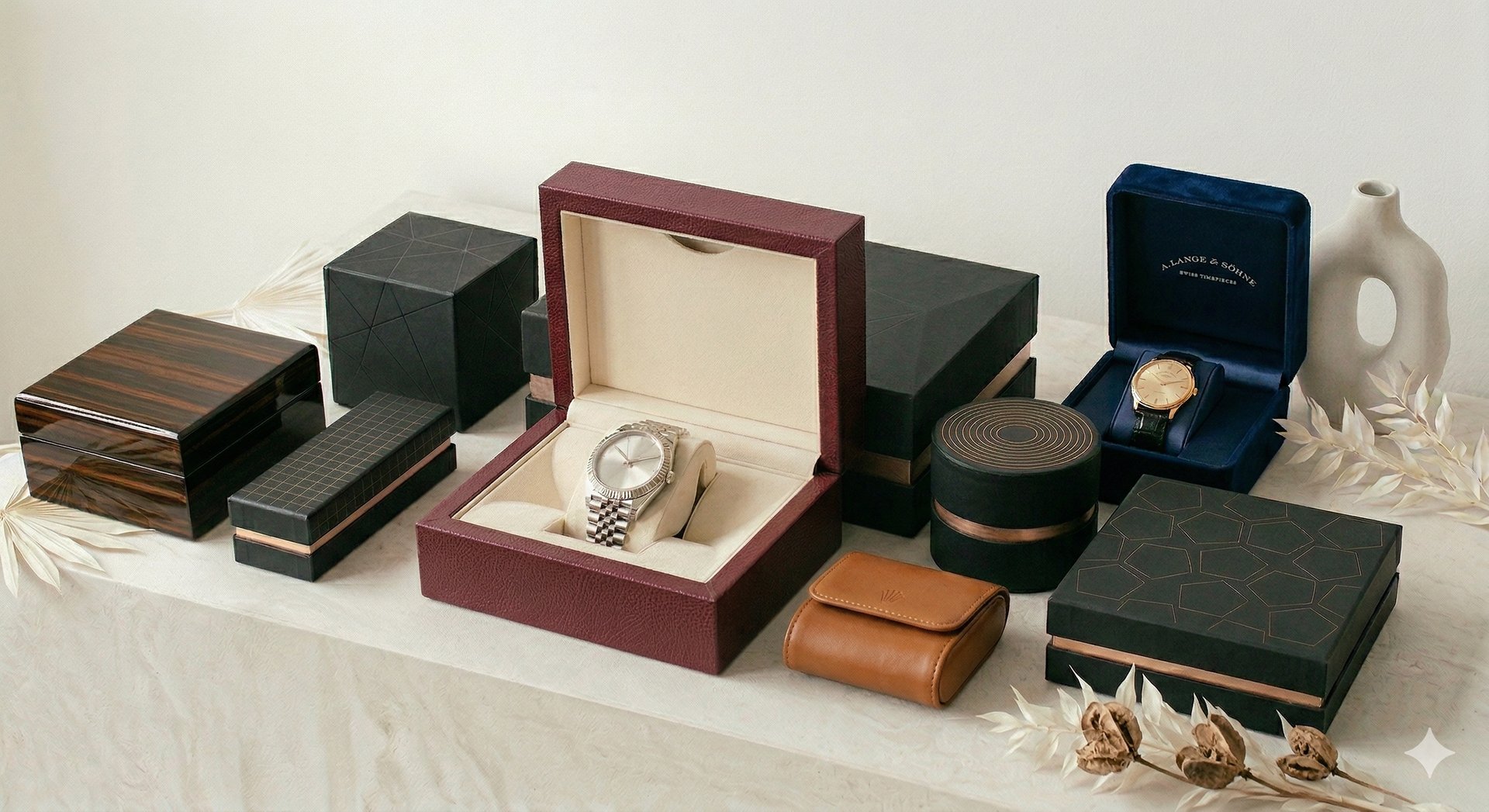 black and brown leather padded tub sofa