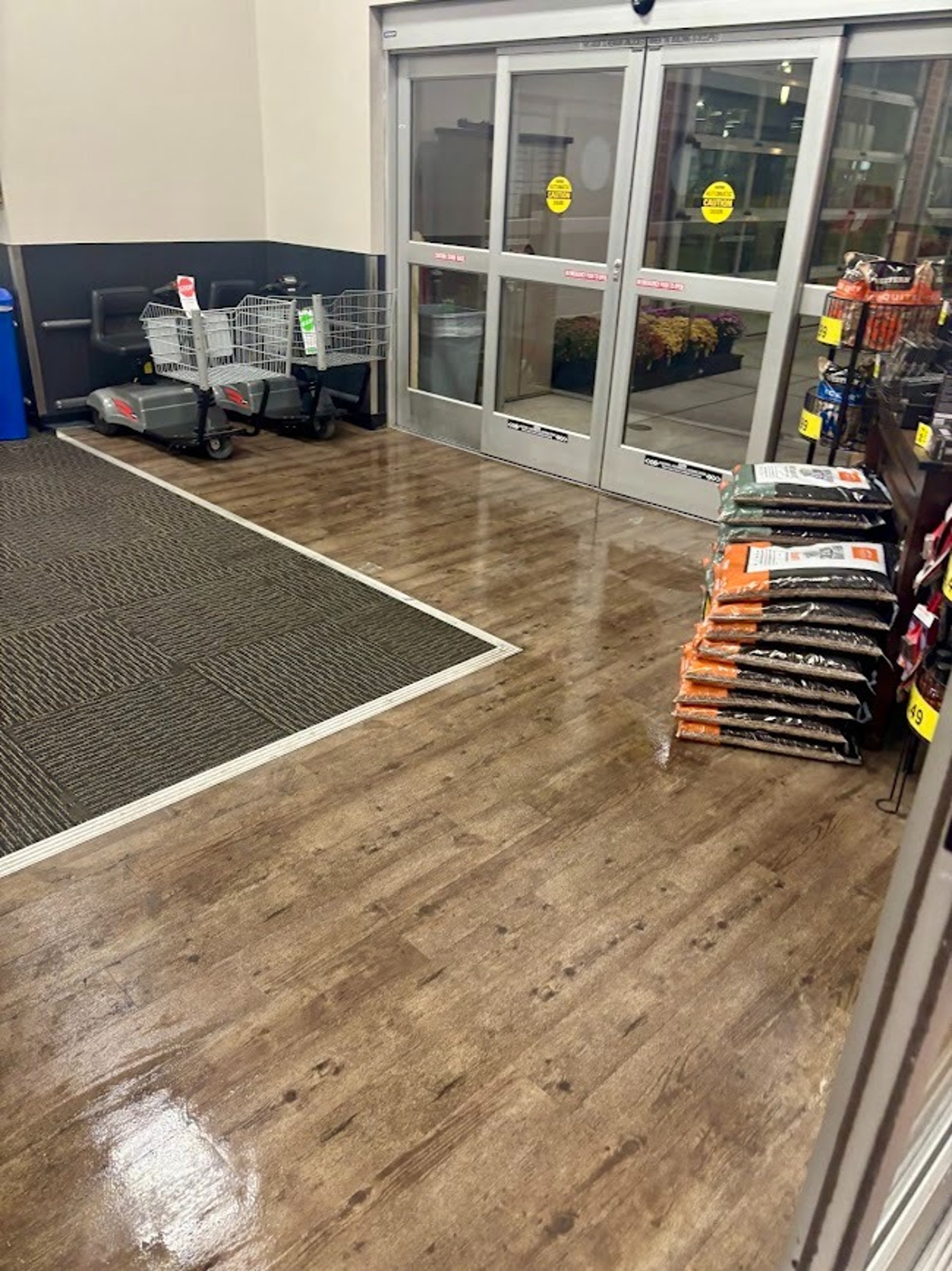 SHOPPING CENTER FLOOR RESTORED BY PRECISION CLEANING SERVICE