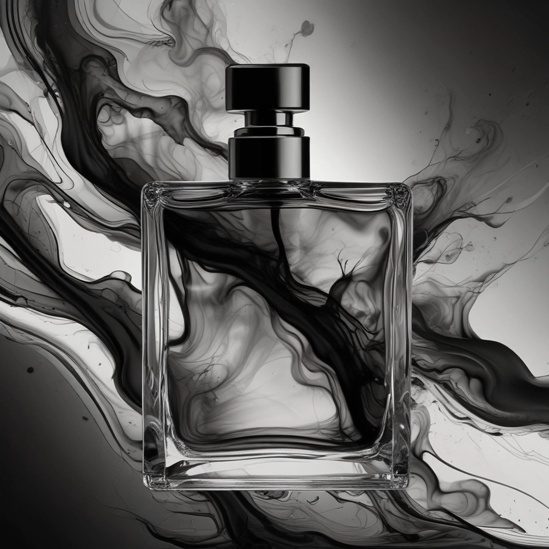 a close up of a black and brown abstract painting