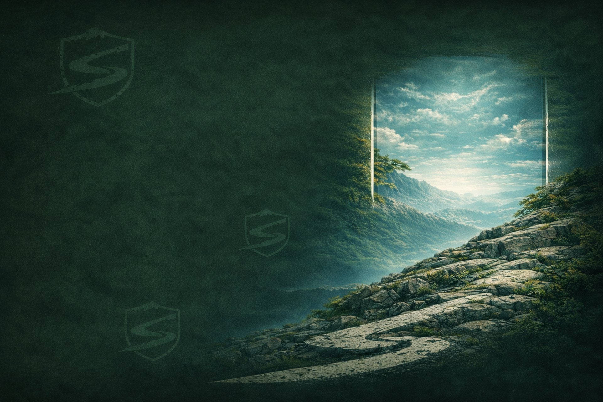 an abstract photo of a curved building with a blue sky in the background