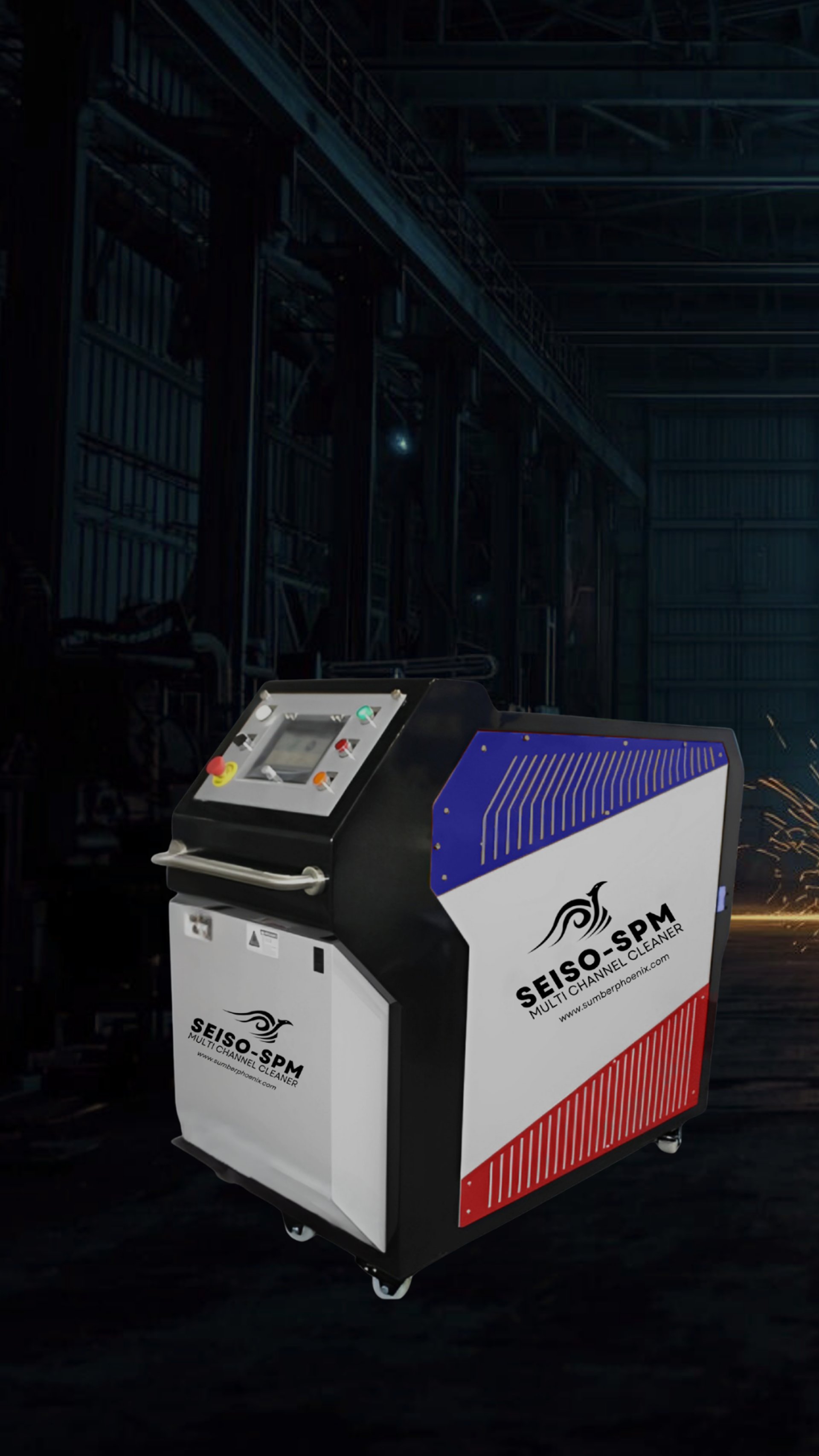 an abstract photo of a curved building with a blue sky in the background