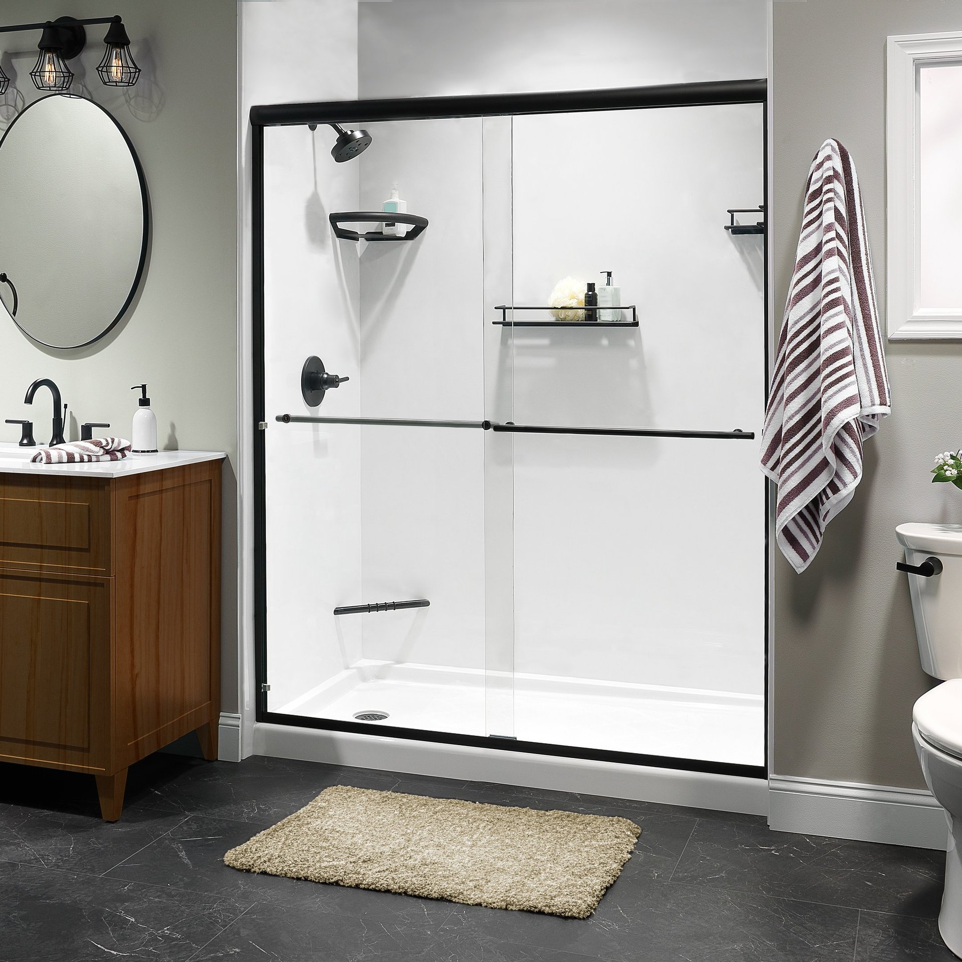 black and white bed linen