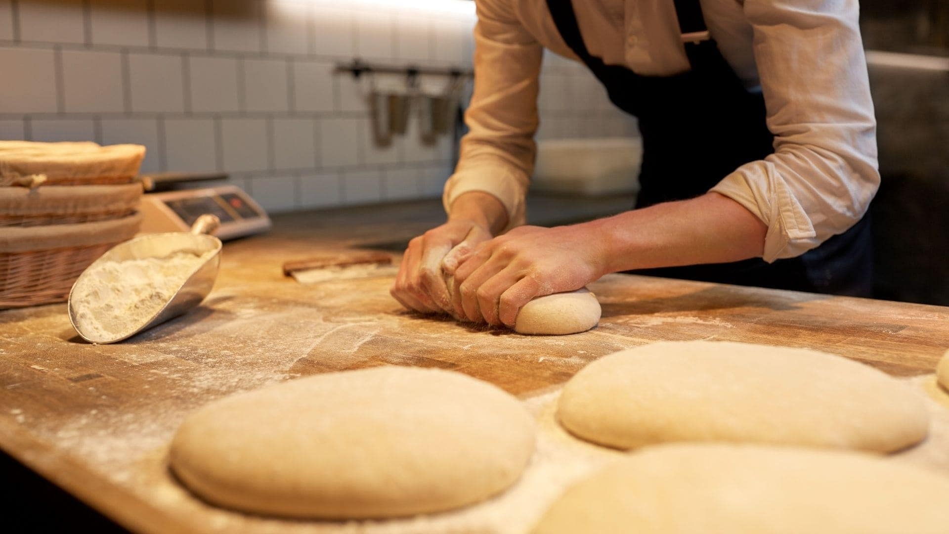 an abstract photo of a curved building with a blue sky in the background