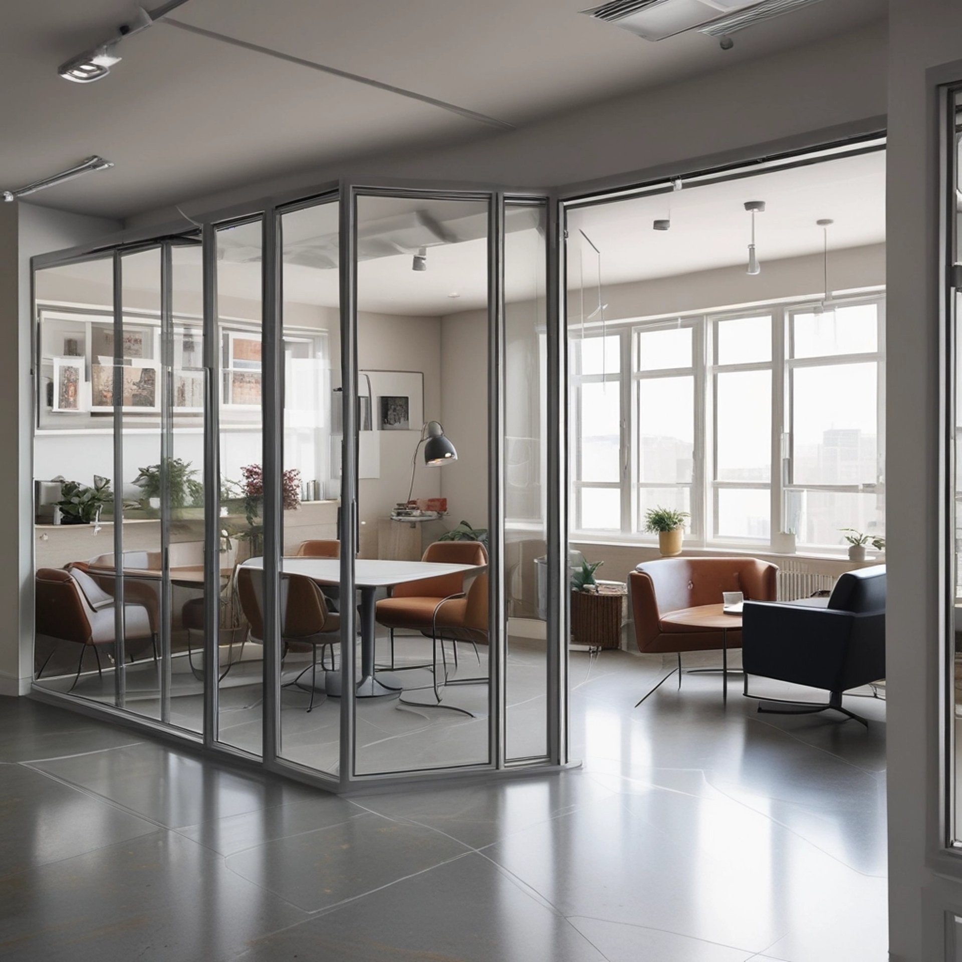 an abstract photo of a curved building with a blue sky in the background