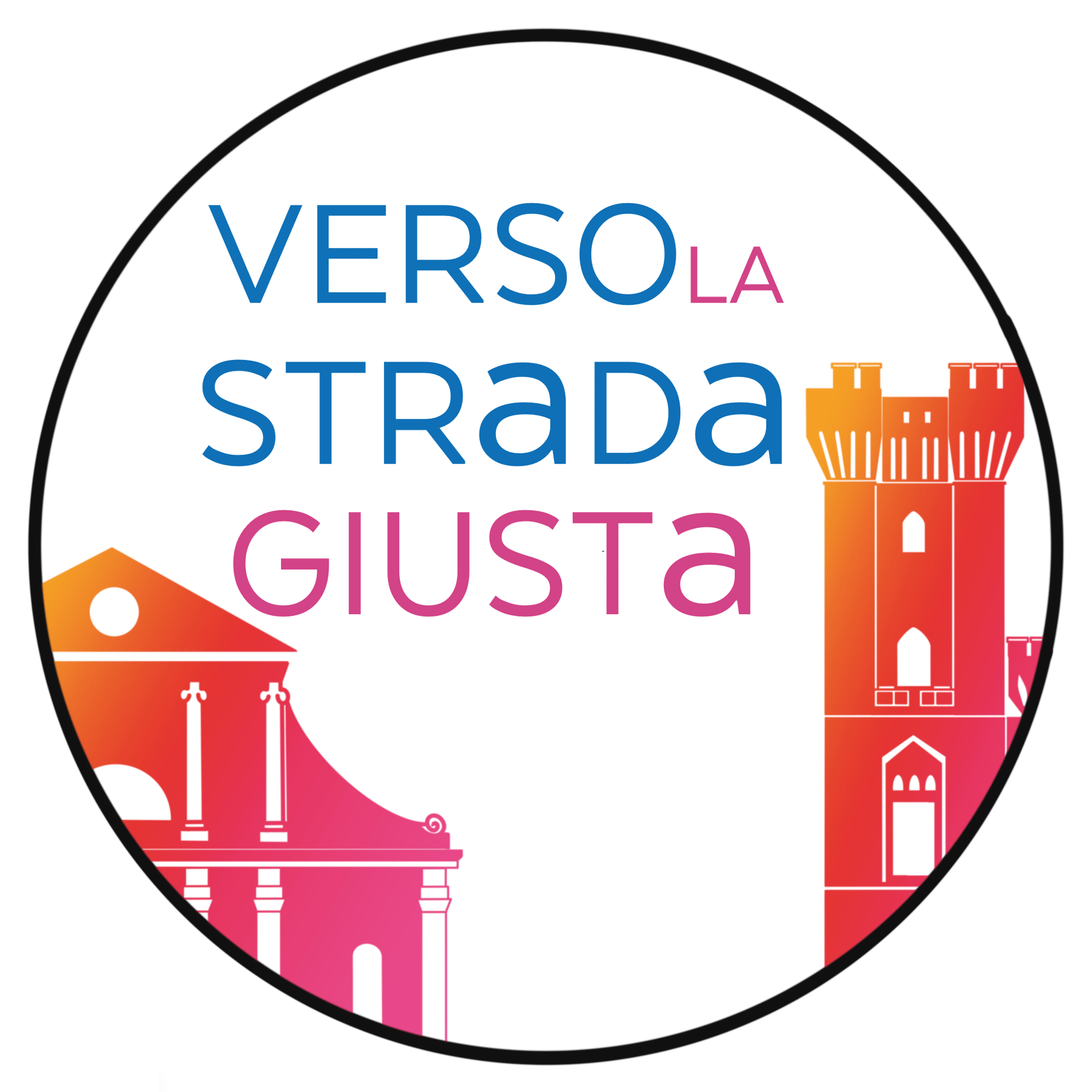 logo del movimento politico verso la strada giusta a monteparano provincia di taranto