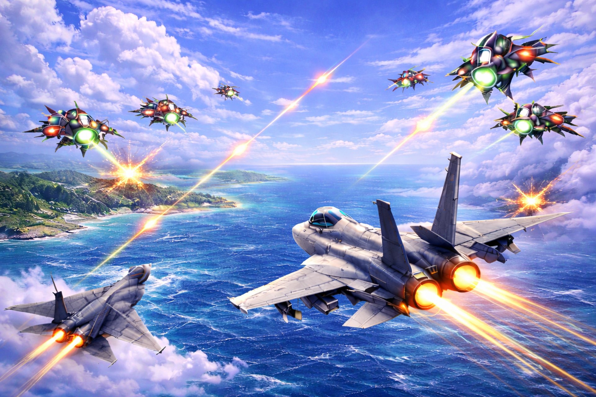 an abstract photo of a curved building with a blue sky in the background