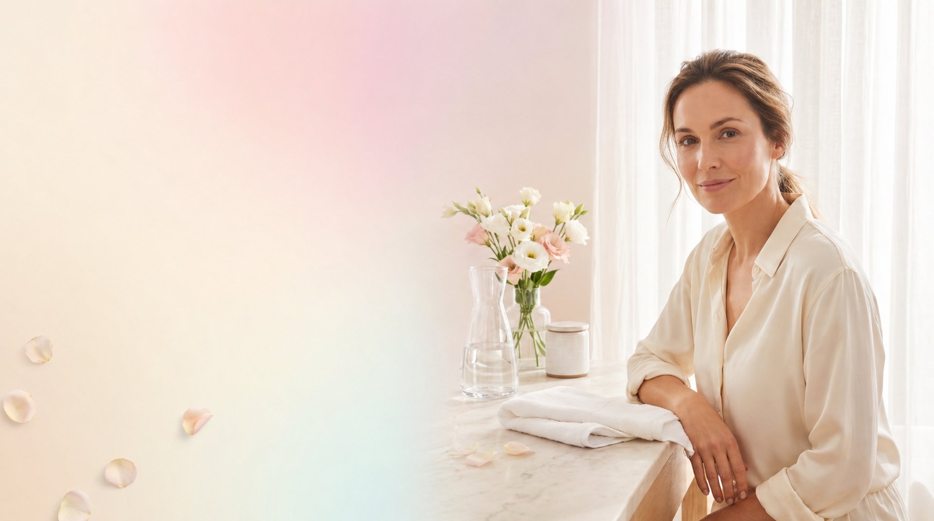 an abstract photo of a curved building with a blue sky in the background