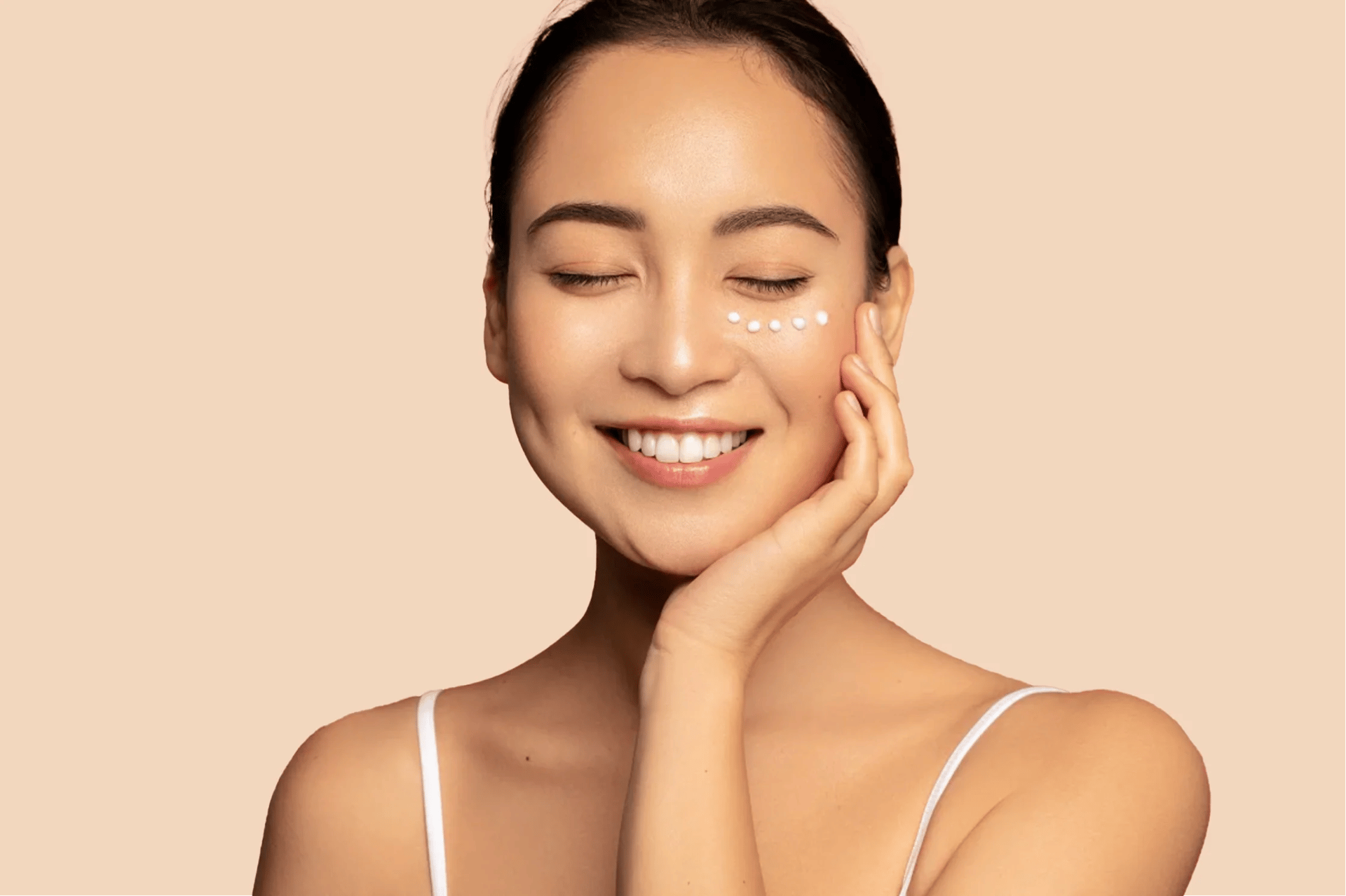 an abstract photo of a curved building with a blue sky in the background