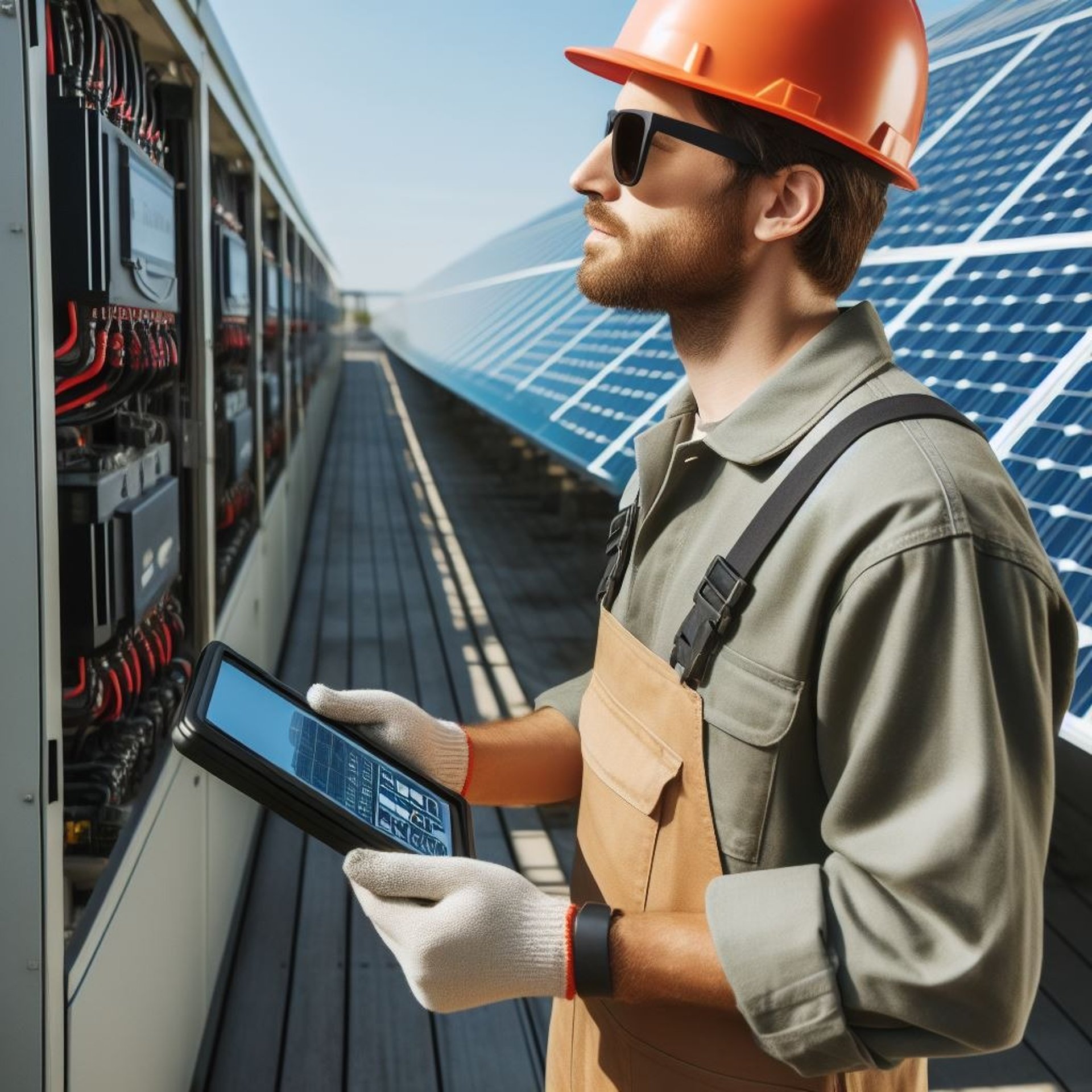 an abstract photo of a curved building with a blue sky in the background
