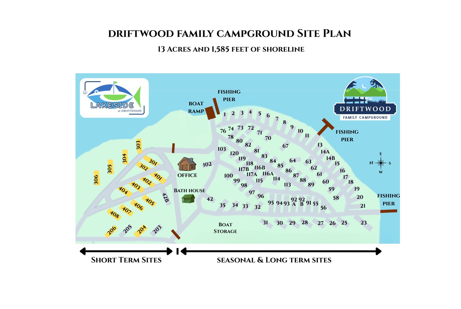 Driftwood Family Campground Map