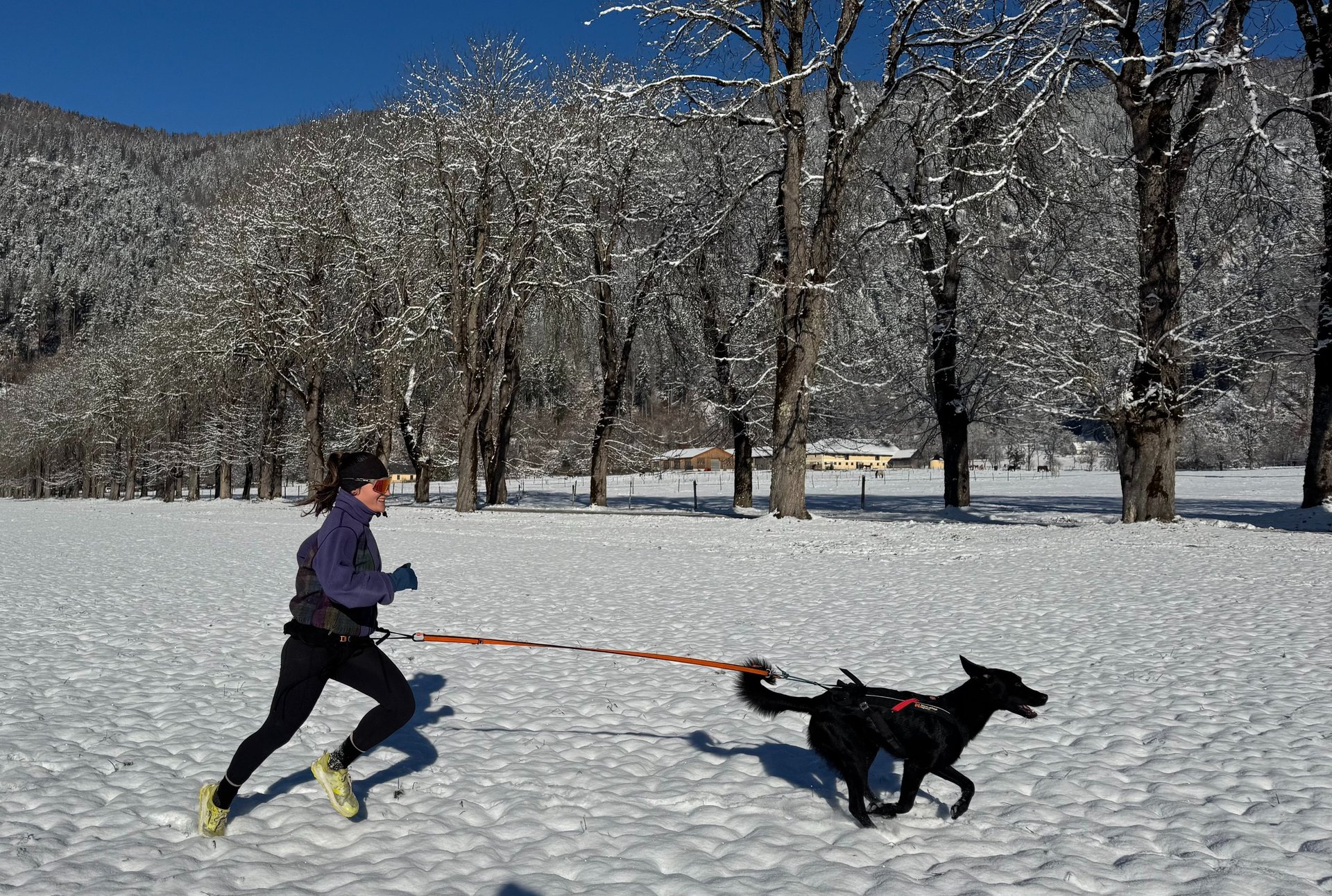 an abstract photo of a curved building with a blue sky in the background