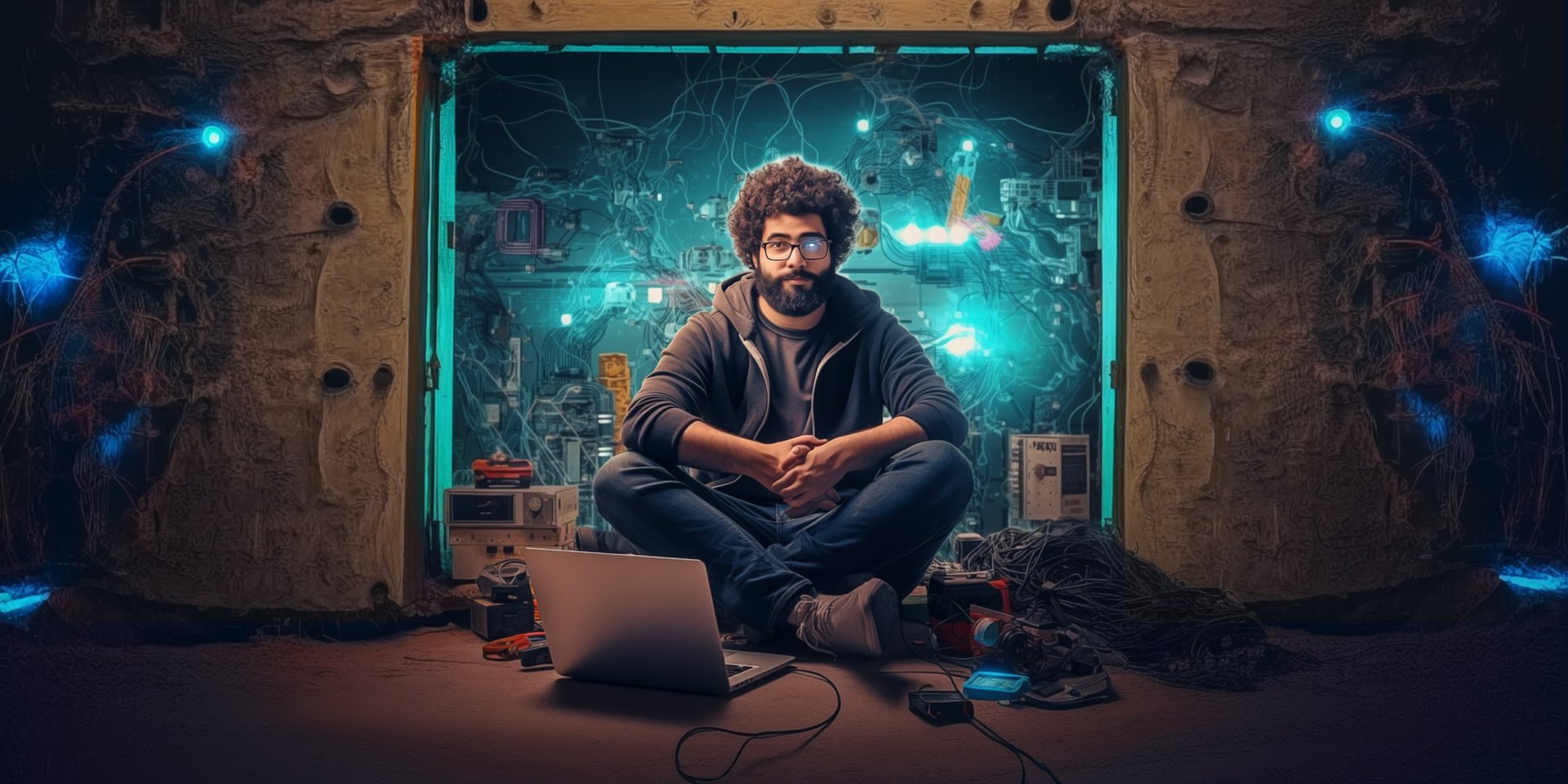 a close up of a black and brown abstract painting