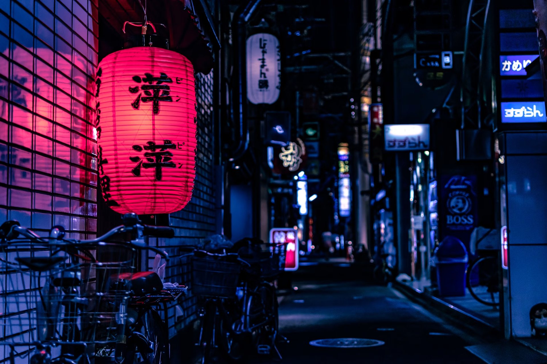 japanese storefront with paper lantern