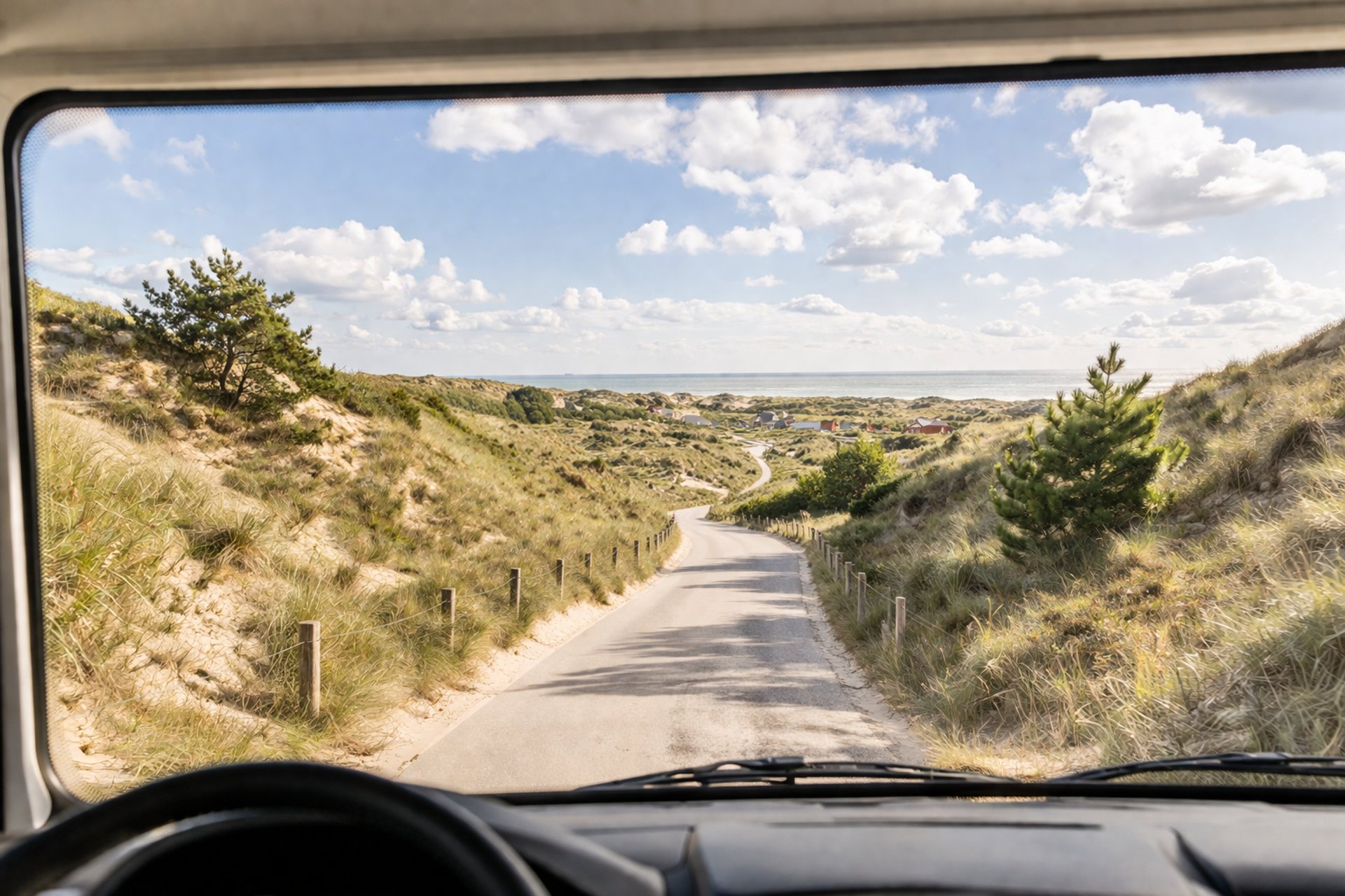 a truck is parked next to a trailer in the woods