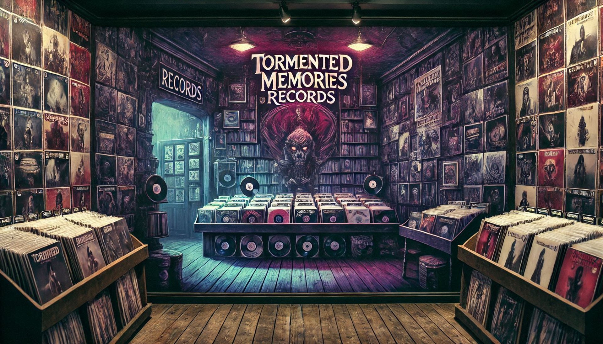 Image of a record store