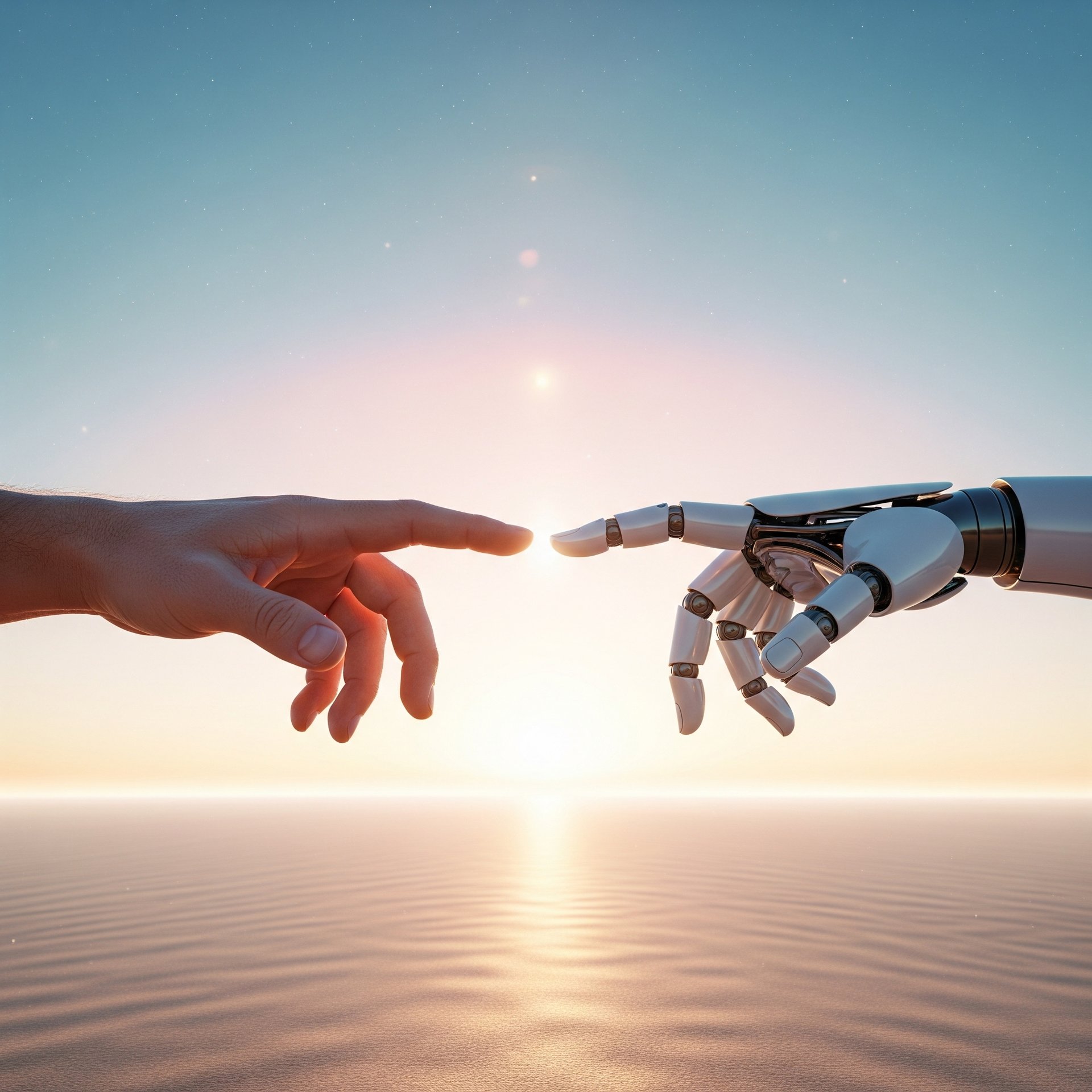 two hands touching each other in front of a pink background