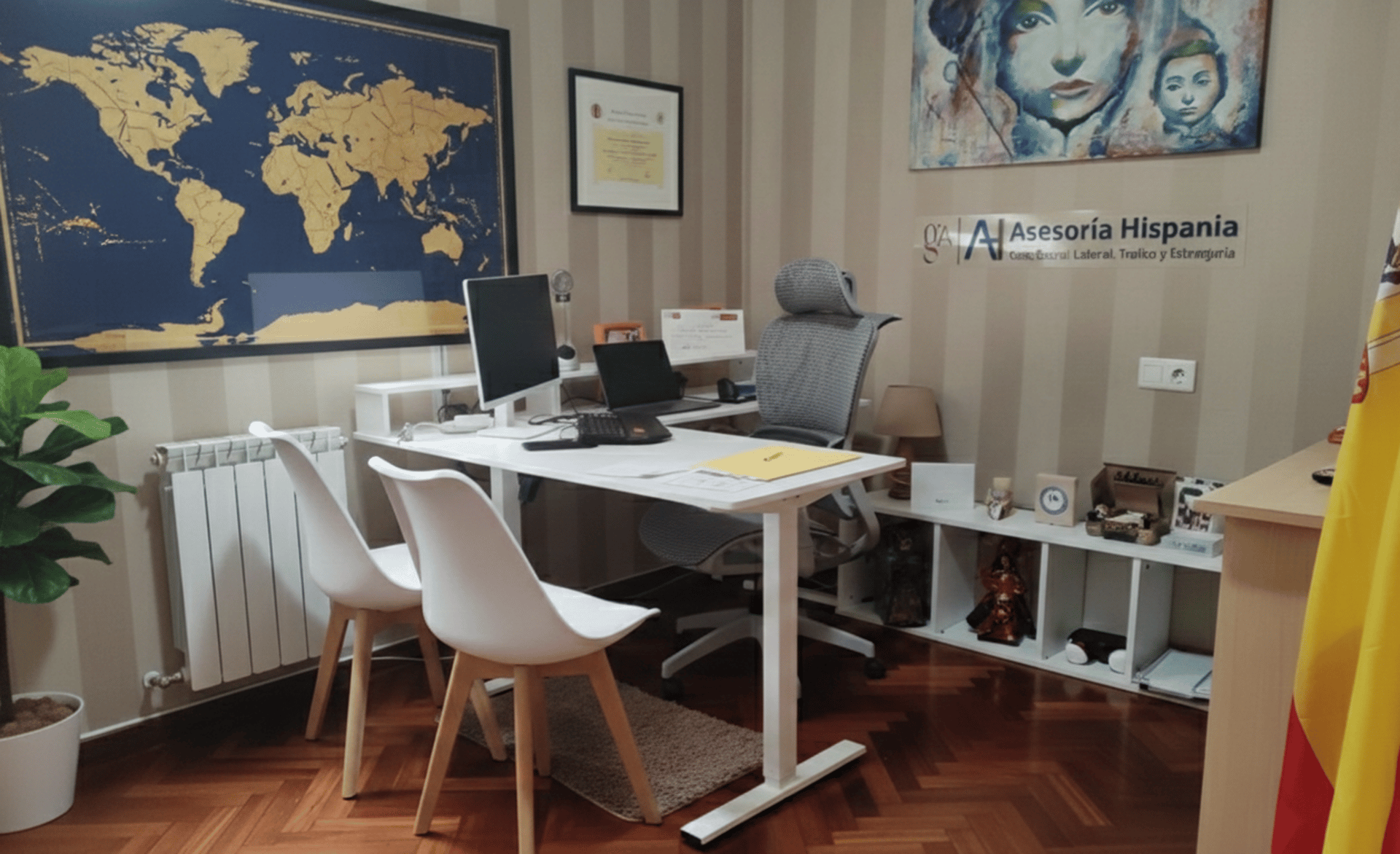 an abstract photo of a curved building with a blue sky in the background