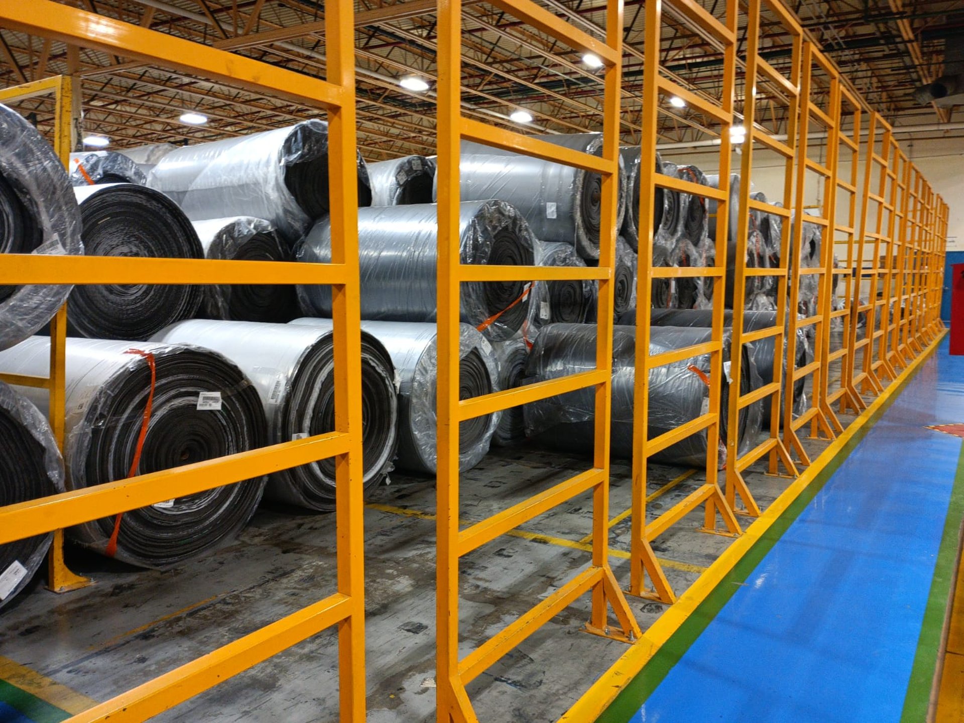 aerial photo of gray metal parts