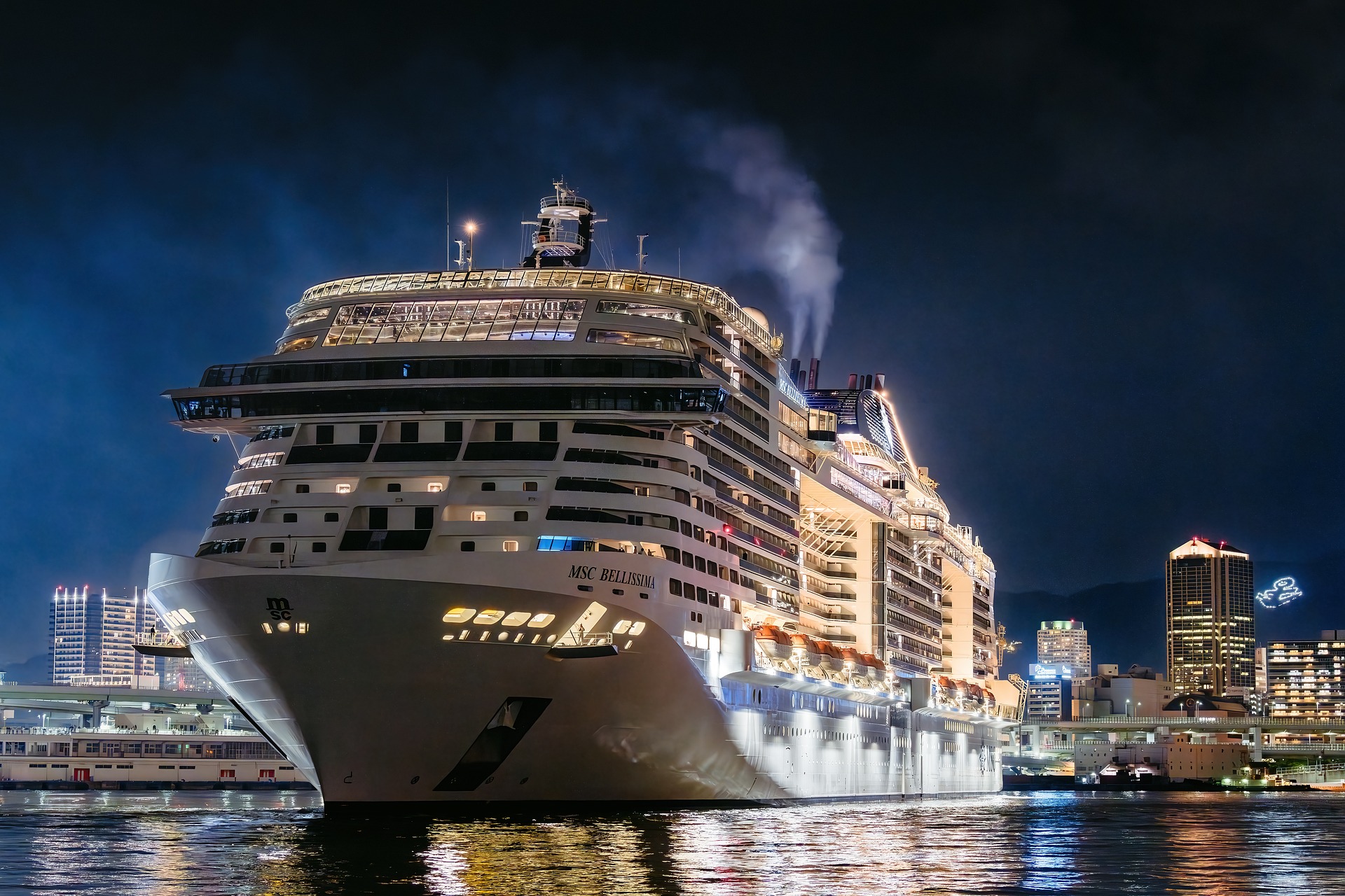 MSC Cruise Ship in Port