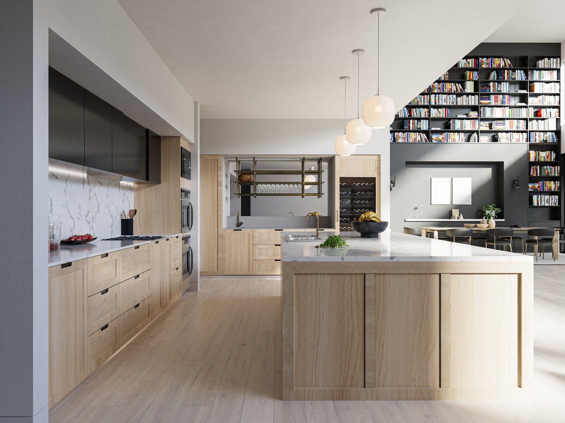 Kitchen design render