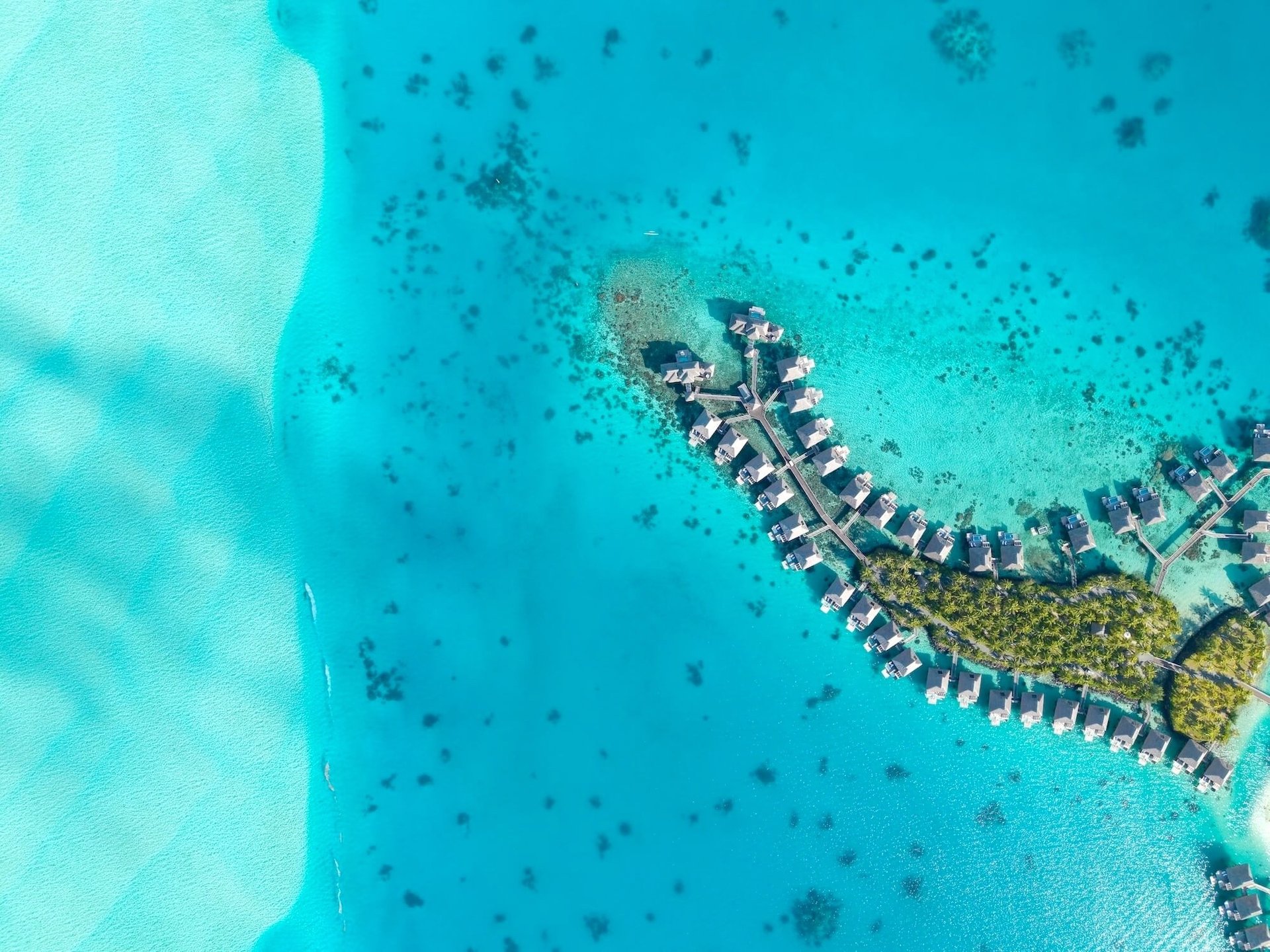 Conrad Bora Bora Arial View