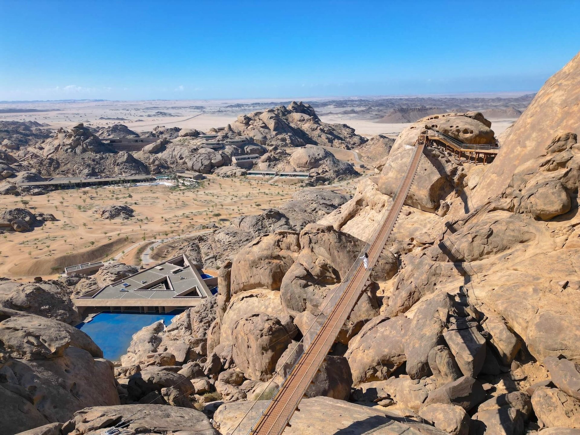 desert-rock-resort-drone-overview-bridge