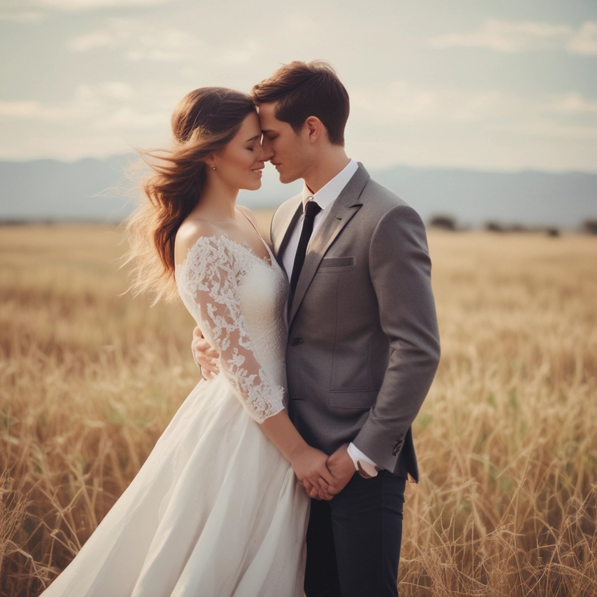 couple wearing silver-colored rings