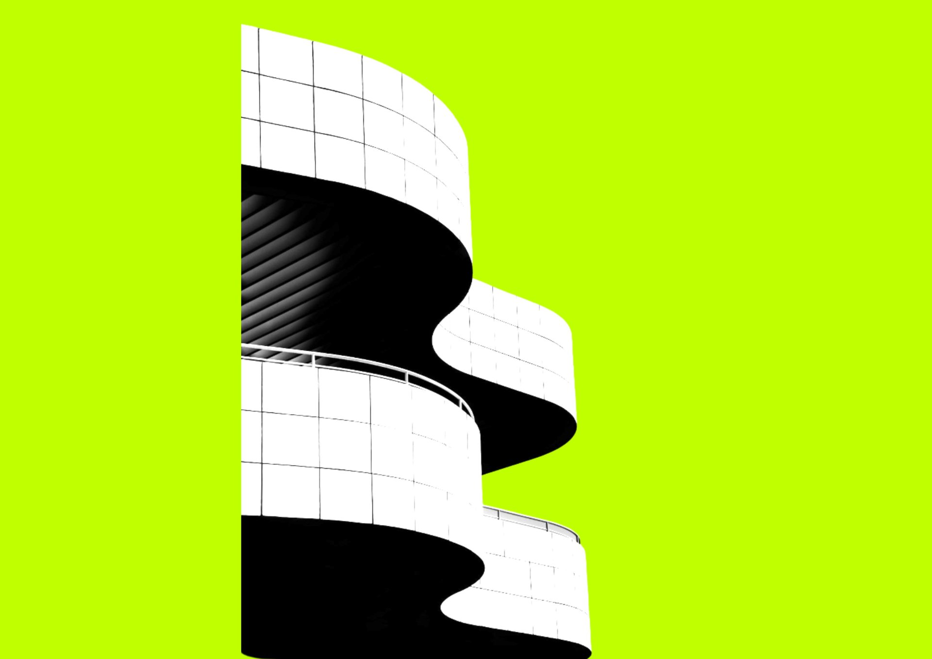 white and black concrete building